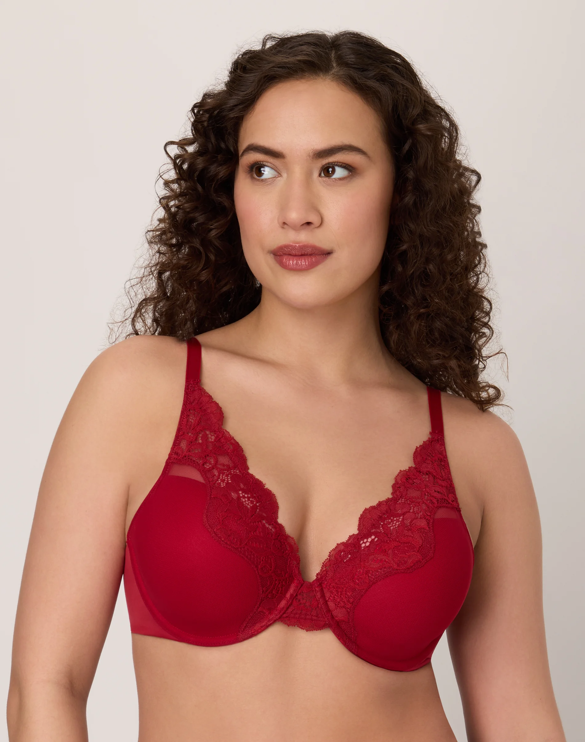 Bali One Smooth U Comfort Stretch Lace Underwire Bra #DF0084