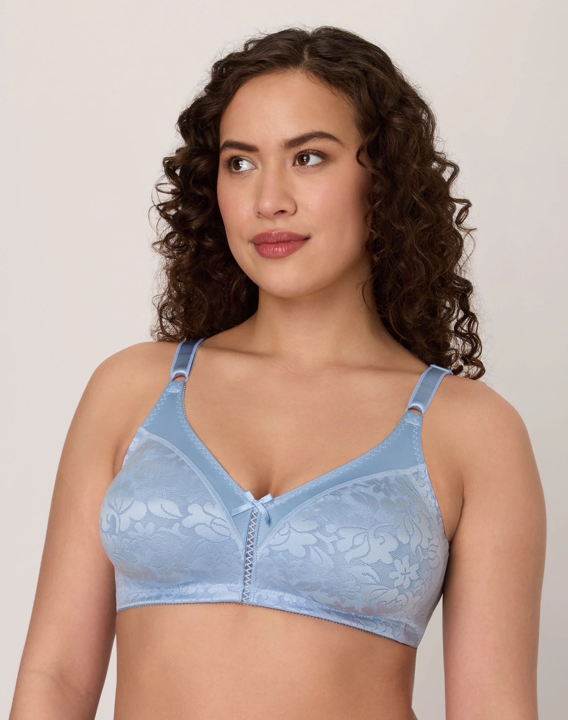 Bali Double Support Lace Wireless Bra #DF3372