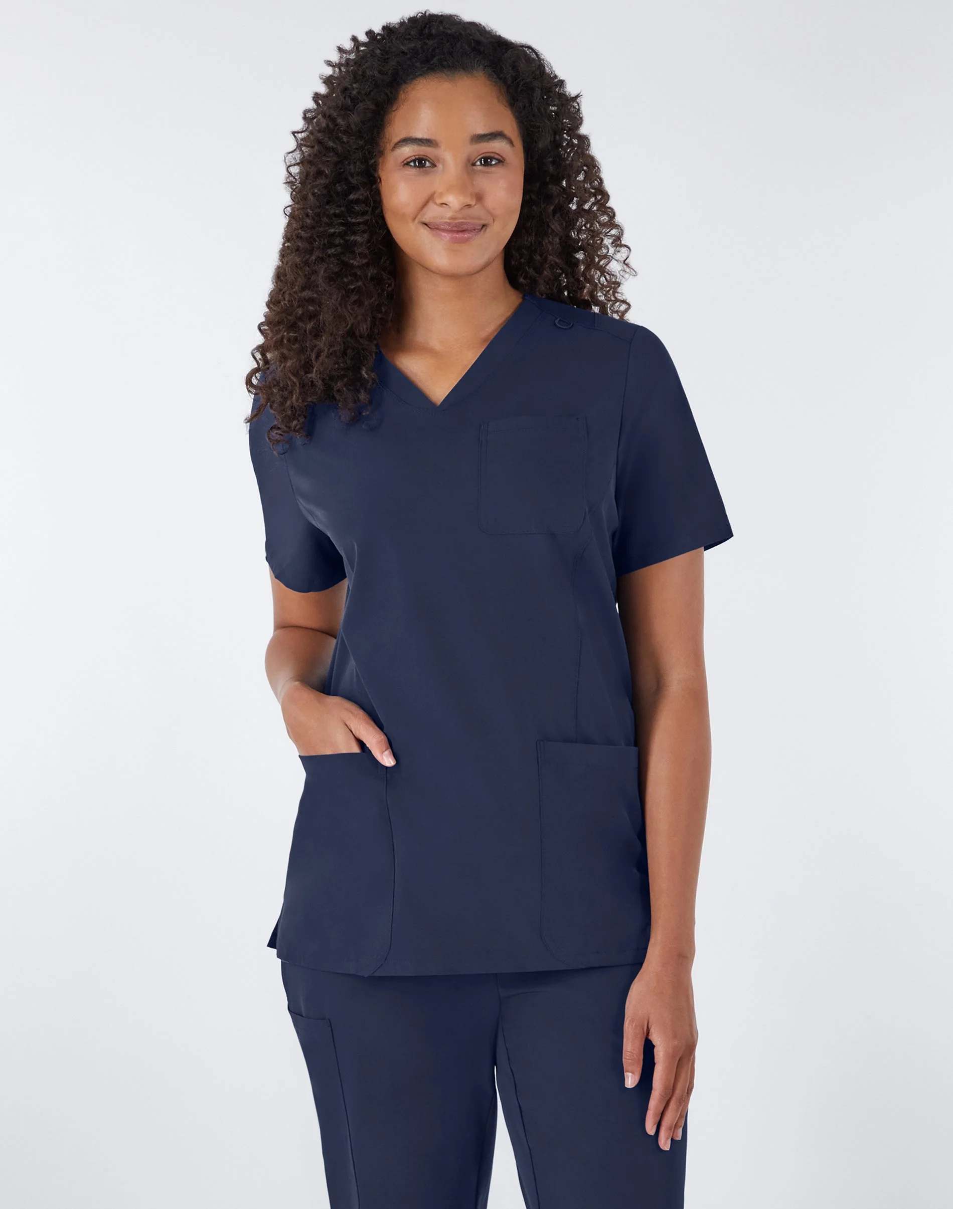 Hanes Comfort Fit Scrubs Women's Rib Back Scrub Top #HSB102