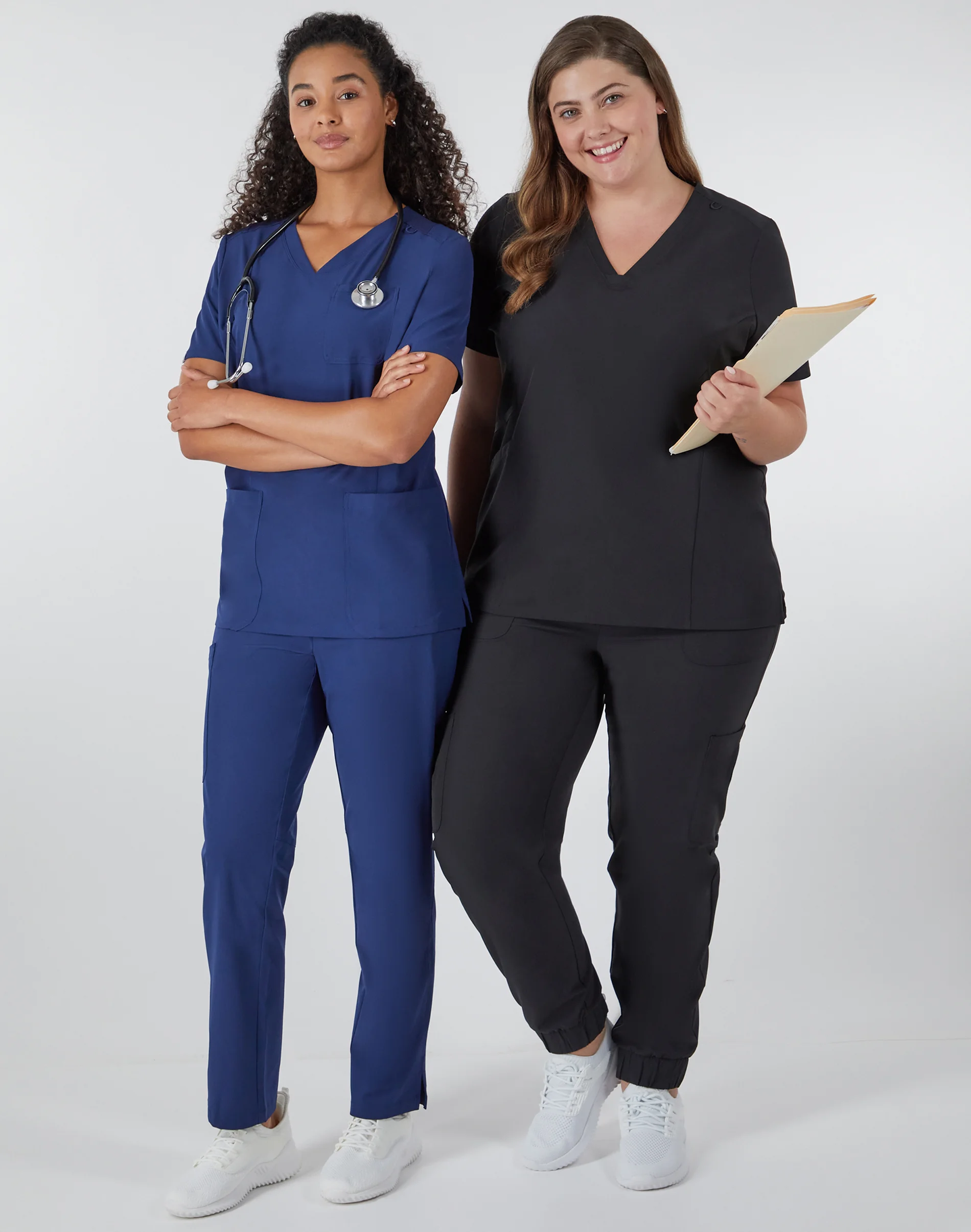 Hanes Comfort Fit Scrubs Women's Rib Back Scrub Top #HSB102