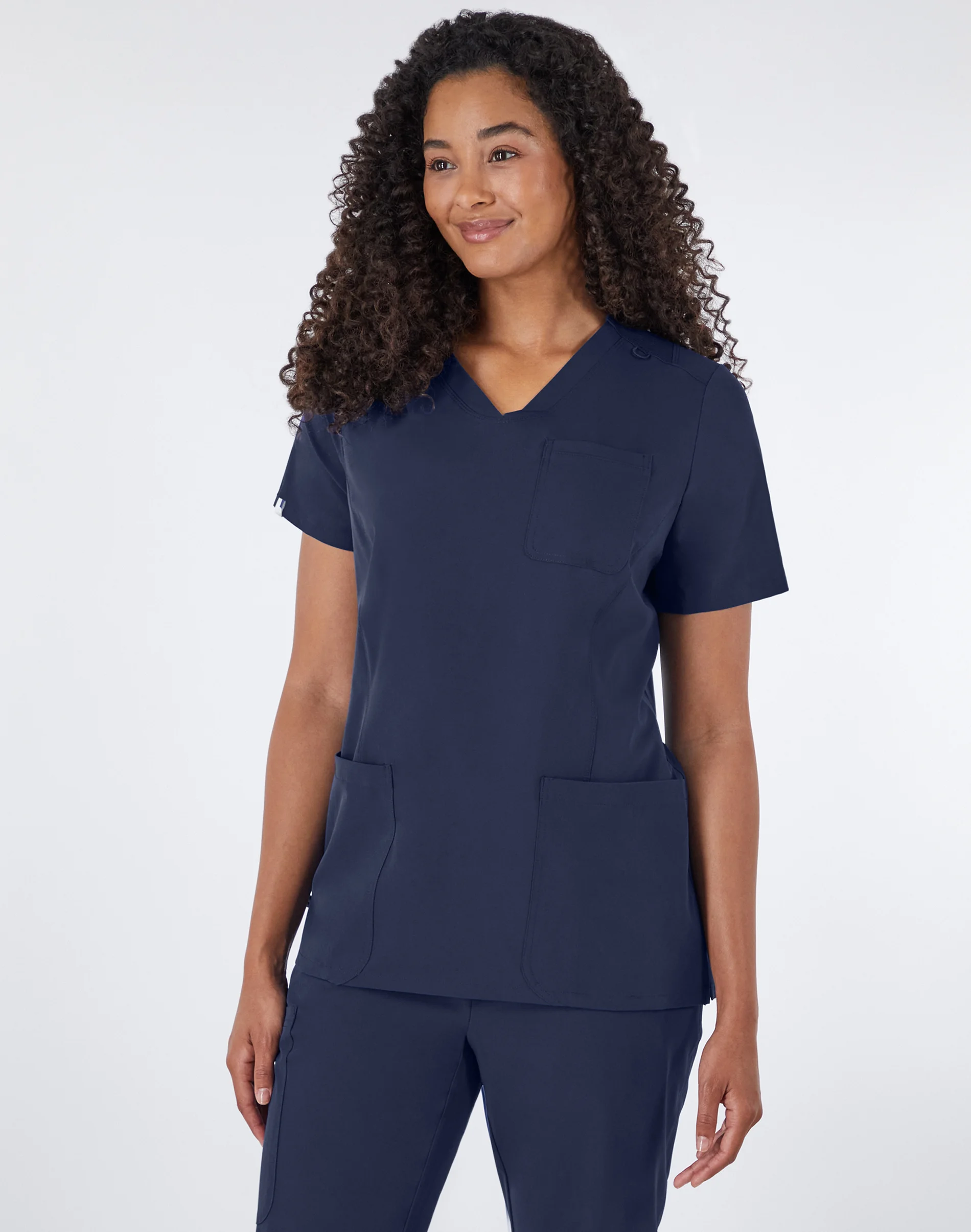 Hanes Comfort Fit Scrubs Women's Rib Back Scrub Top #HSB102