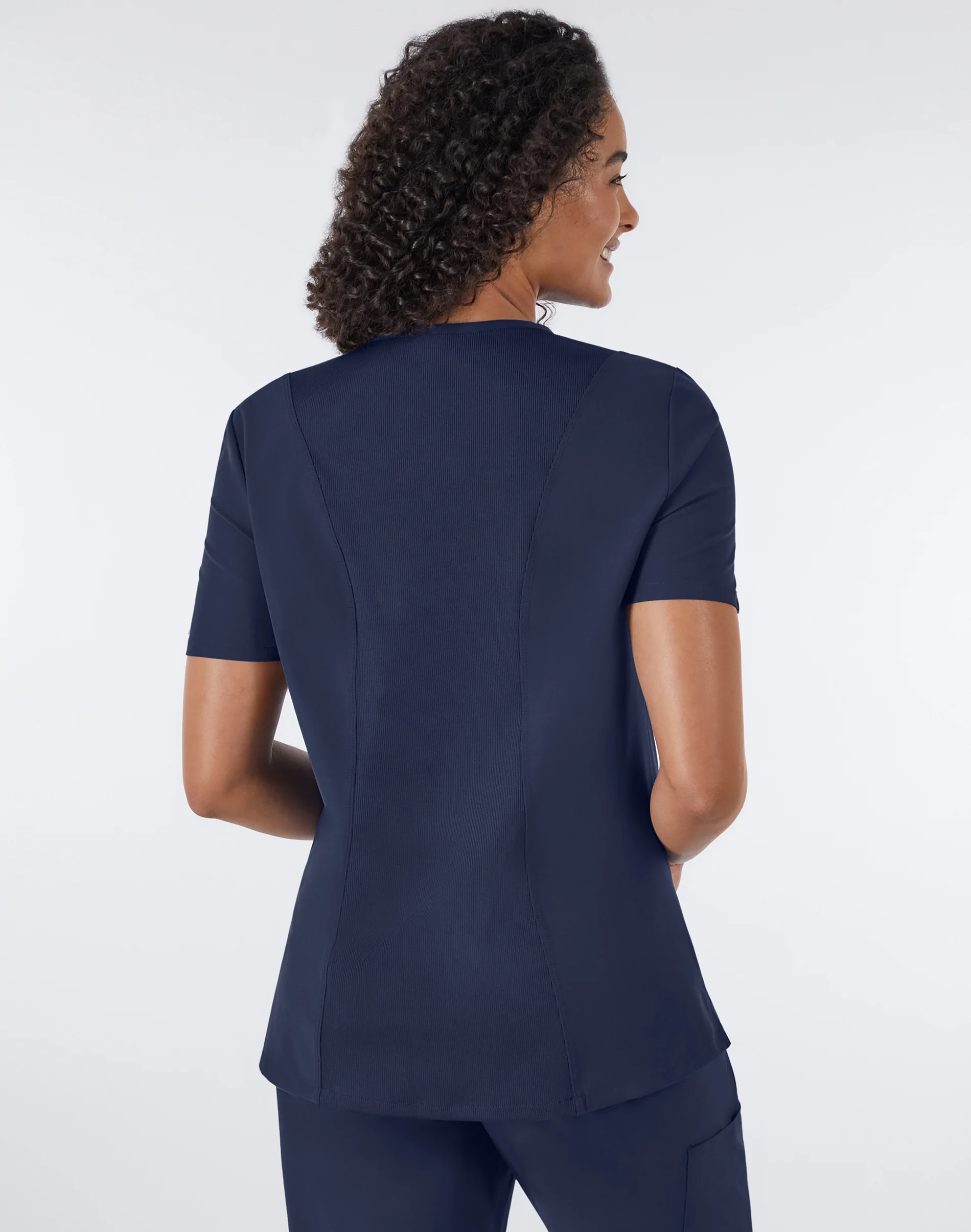 Hanes Comfort Fit Scrubs Women's Rib Back Scrub Top #HSB102