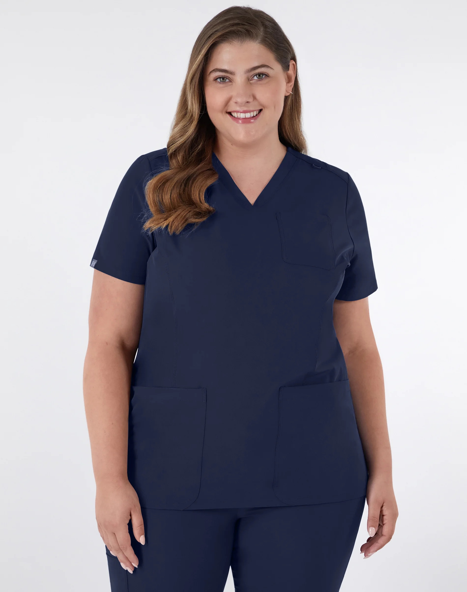 Hanes Comfort Fit Scrubs Women's Rib Back Scrub Top #HSB102