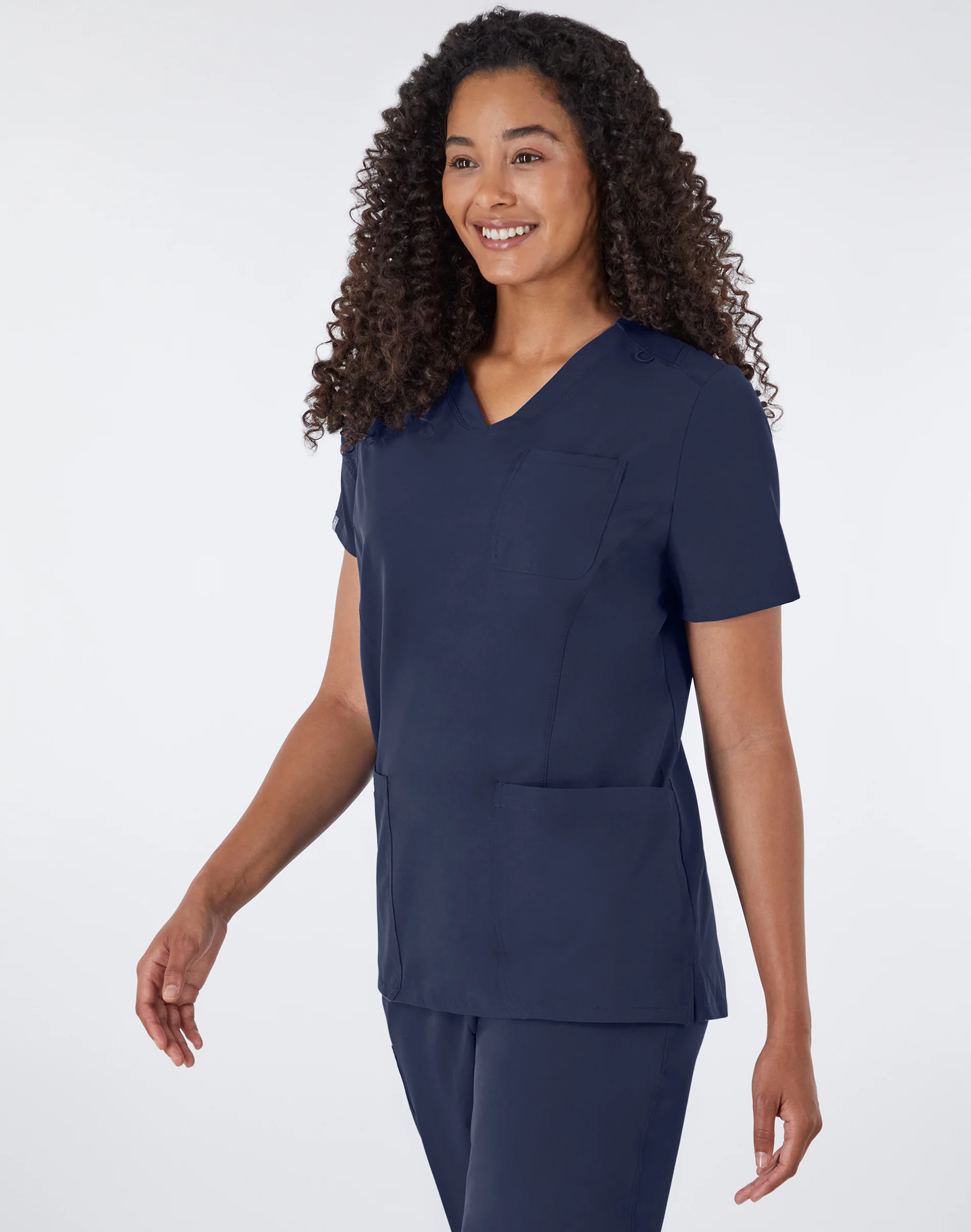 Hanes Comfort Fit Scrubs Women's Rib Back Scrub Top #HSB102