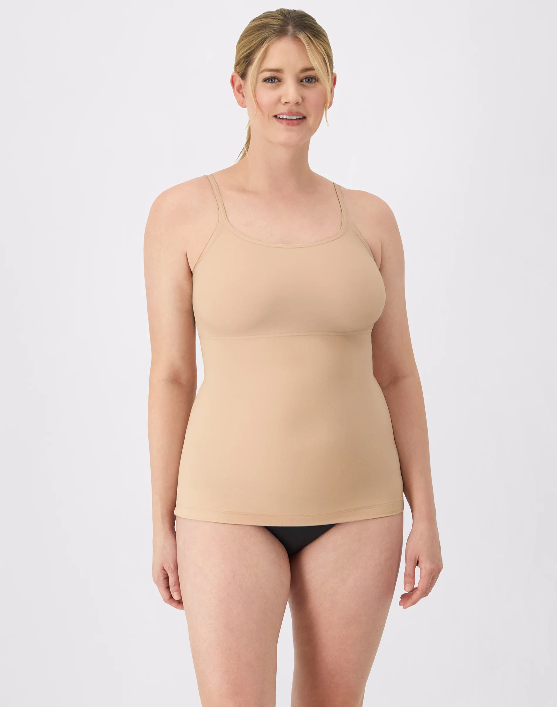 Tummy Control Shapewear Cami Tank Top, Long Length #FL3266