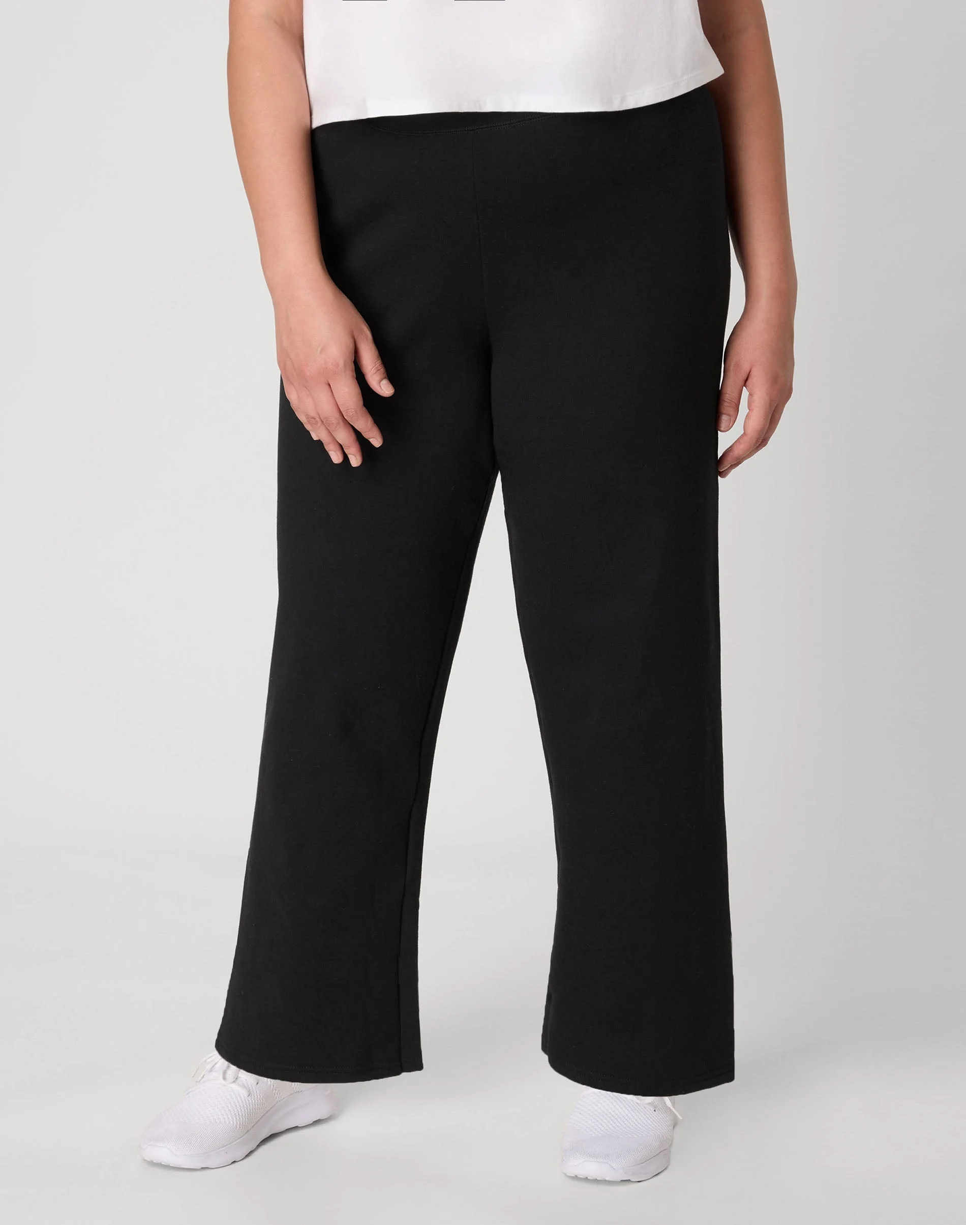 Hanes Just My Size EcoSmart Women's Fleece Sweatpants, Open Leg, 30.5" (Plus Size) #OJ100