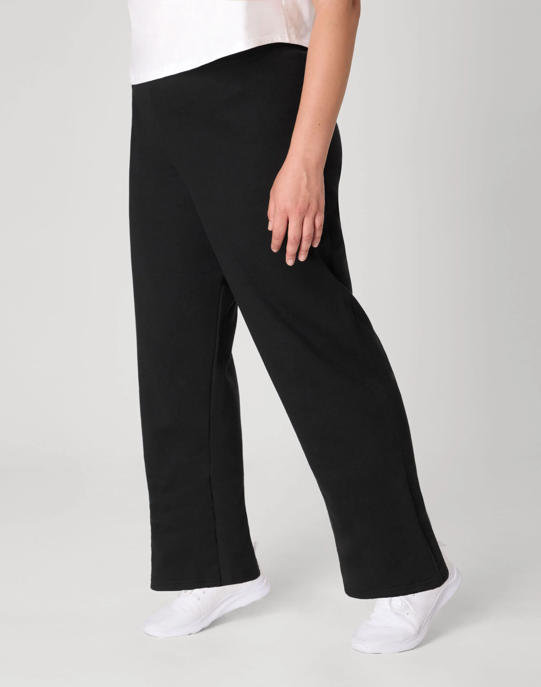 Hanes Just My Size EcoSmart Women's Fleece Sweatpants, Open Leg, 30.5" (Plus Size) #OJ100