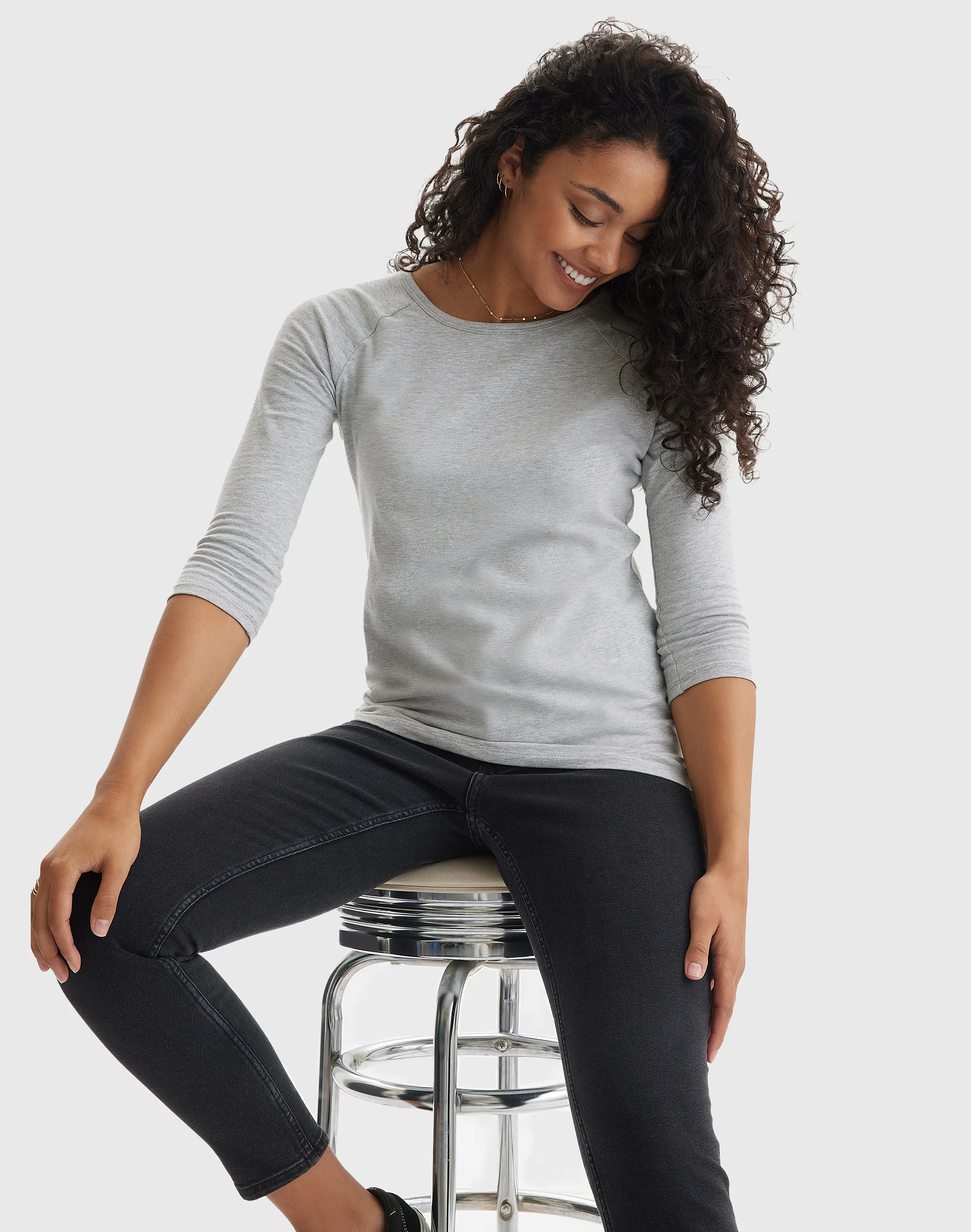 Hanes Women's Raglan Sleeve T-Shirt #O9343