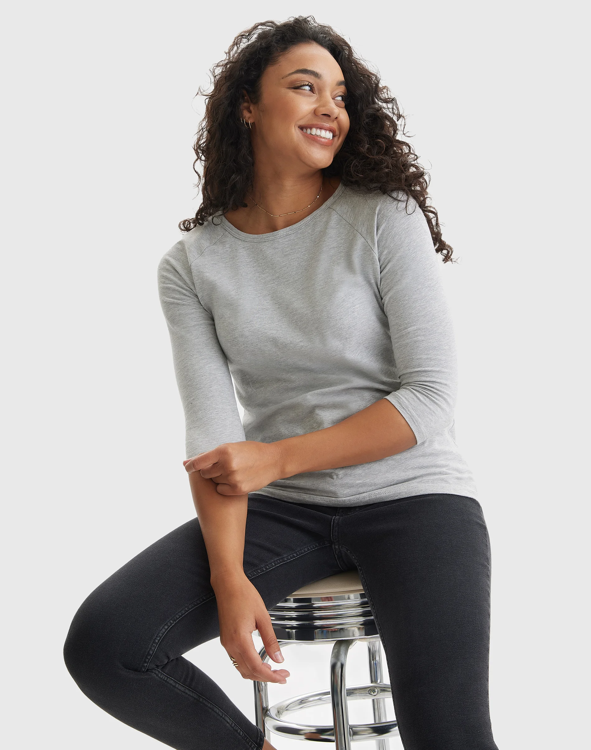 Hanes Women's Raglan Sleeve T-Shirt #O9343