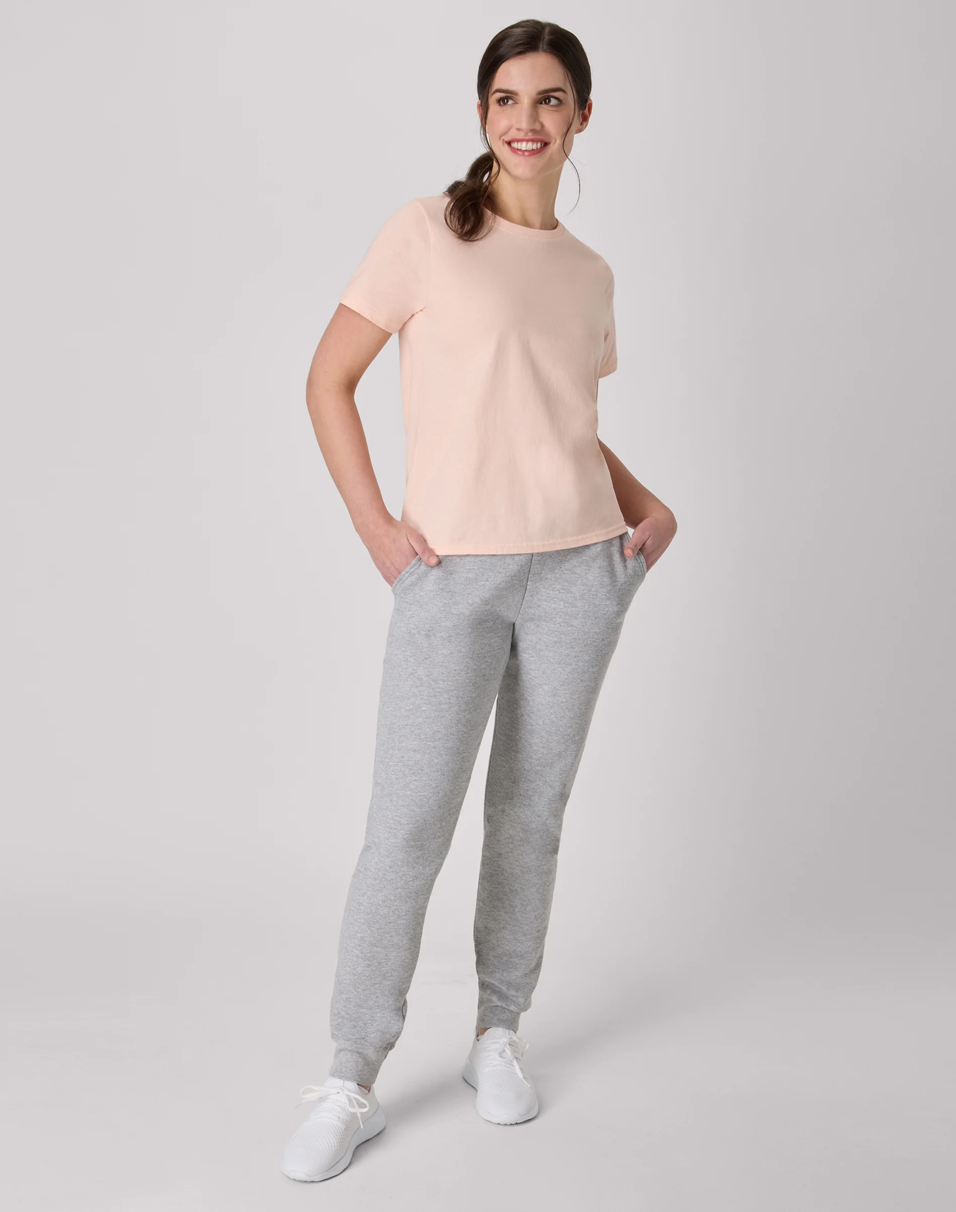 Hanes EcoSmart Women's Fleece Joggers, 29" #4F38 6 Hanes EcoSmart Women's Fleece Joggers, 29" #4F38