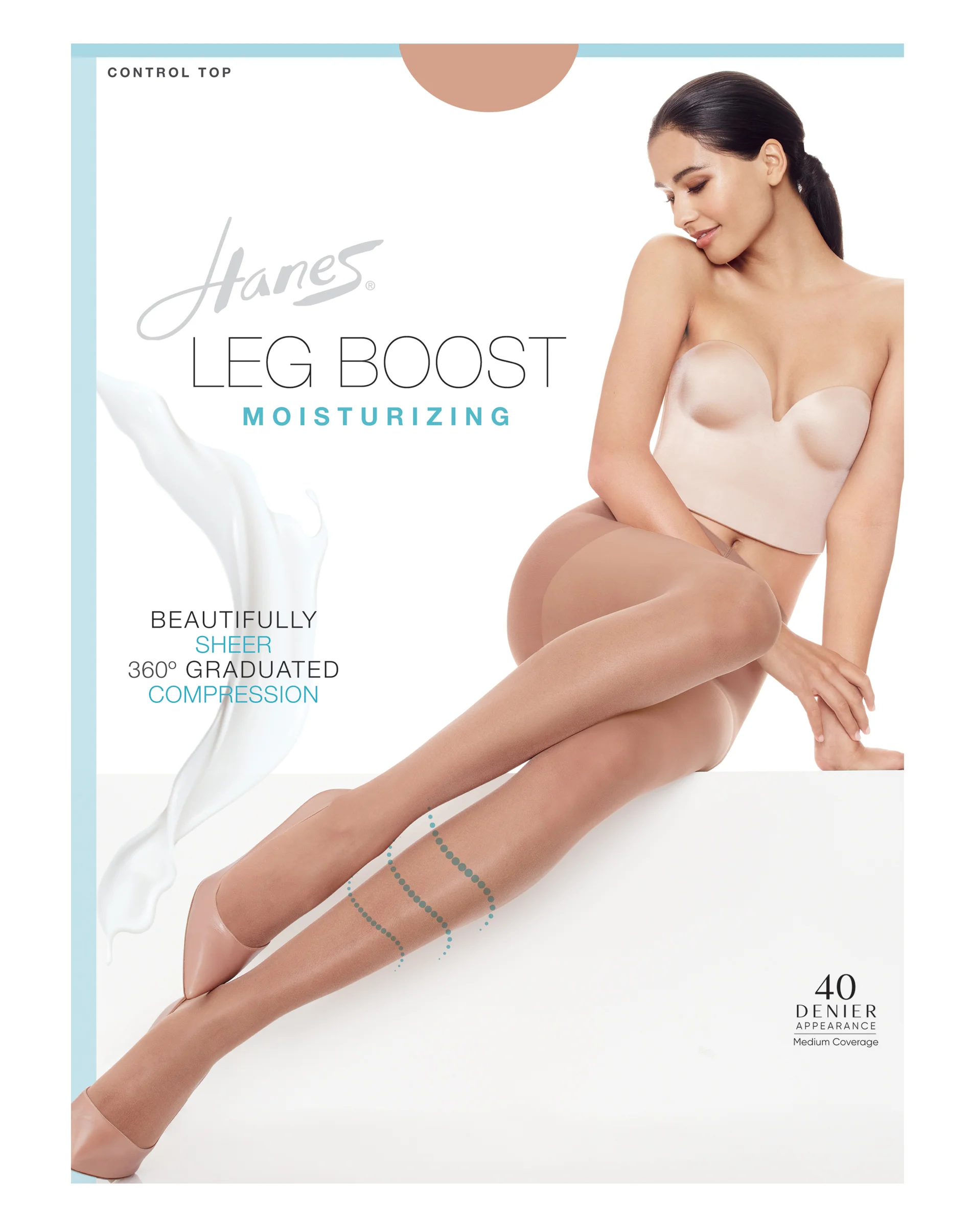 Hanes Leg Boost Moisturizing Pantyhose #BB0002