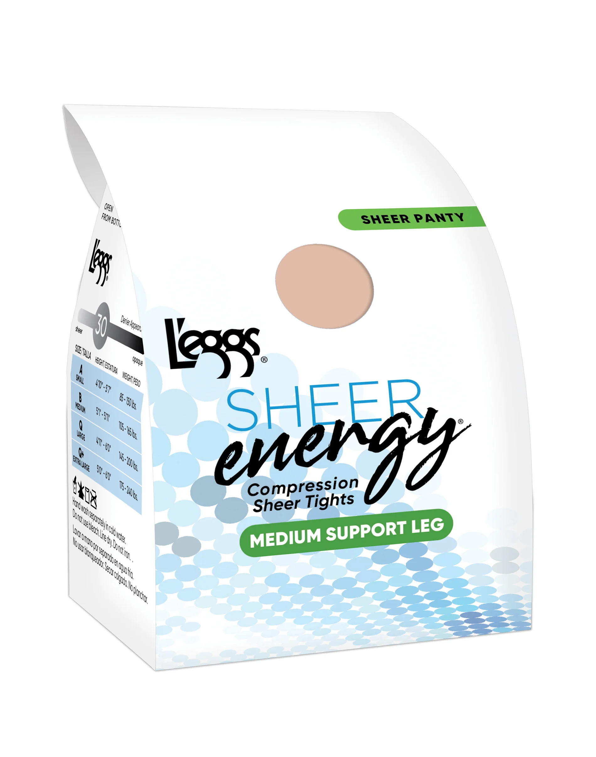 L'eggs Sheer Energy Medium Support Compression Tights #LSE102