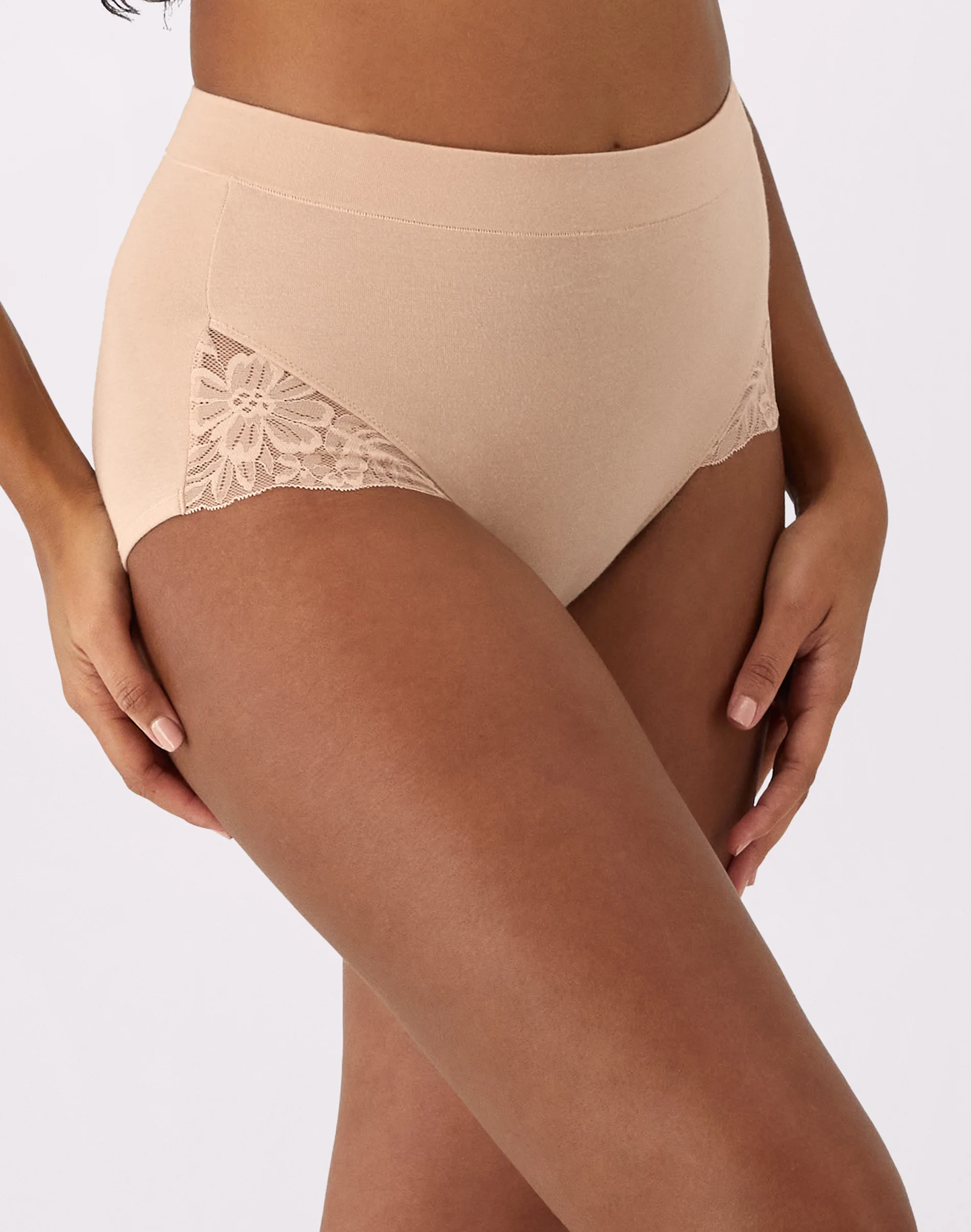 Bali Breathe Shaping Brief with Lace, 2-Pack #DFS116 4 Bali Breathe Shaping Brief with Lace, 2-Pack #DFS116