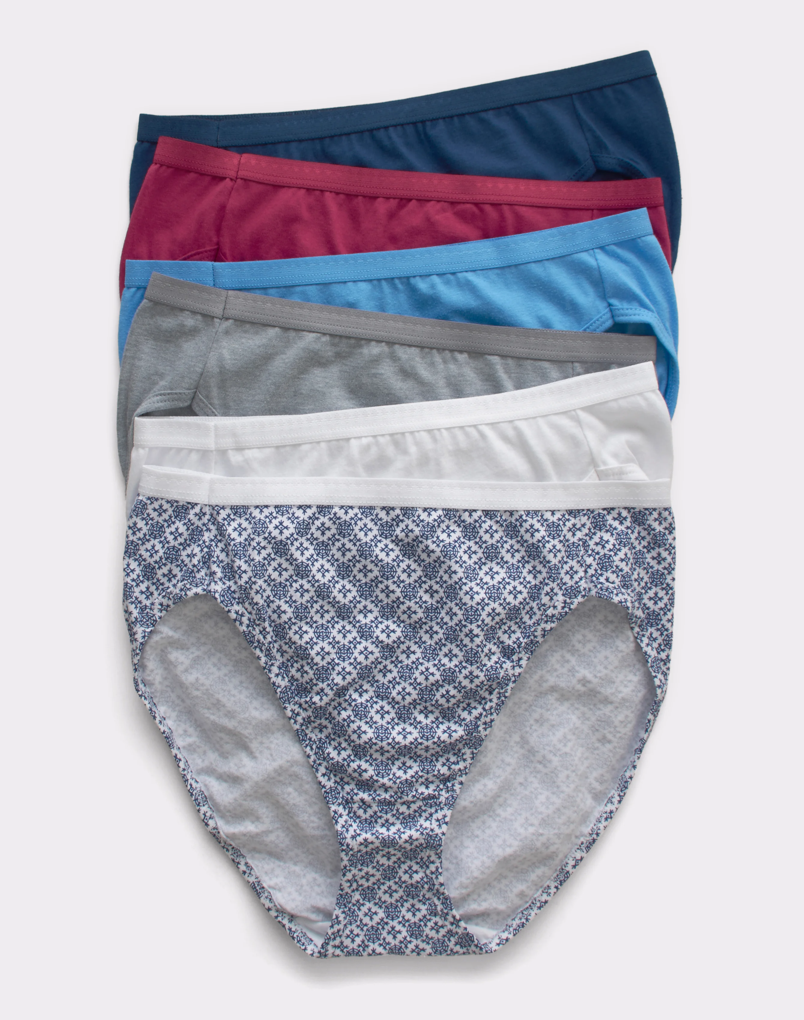 Hanes Ultimate Women's Breathable Hi-Cut Underwear, 6-Pack #43H6CC