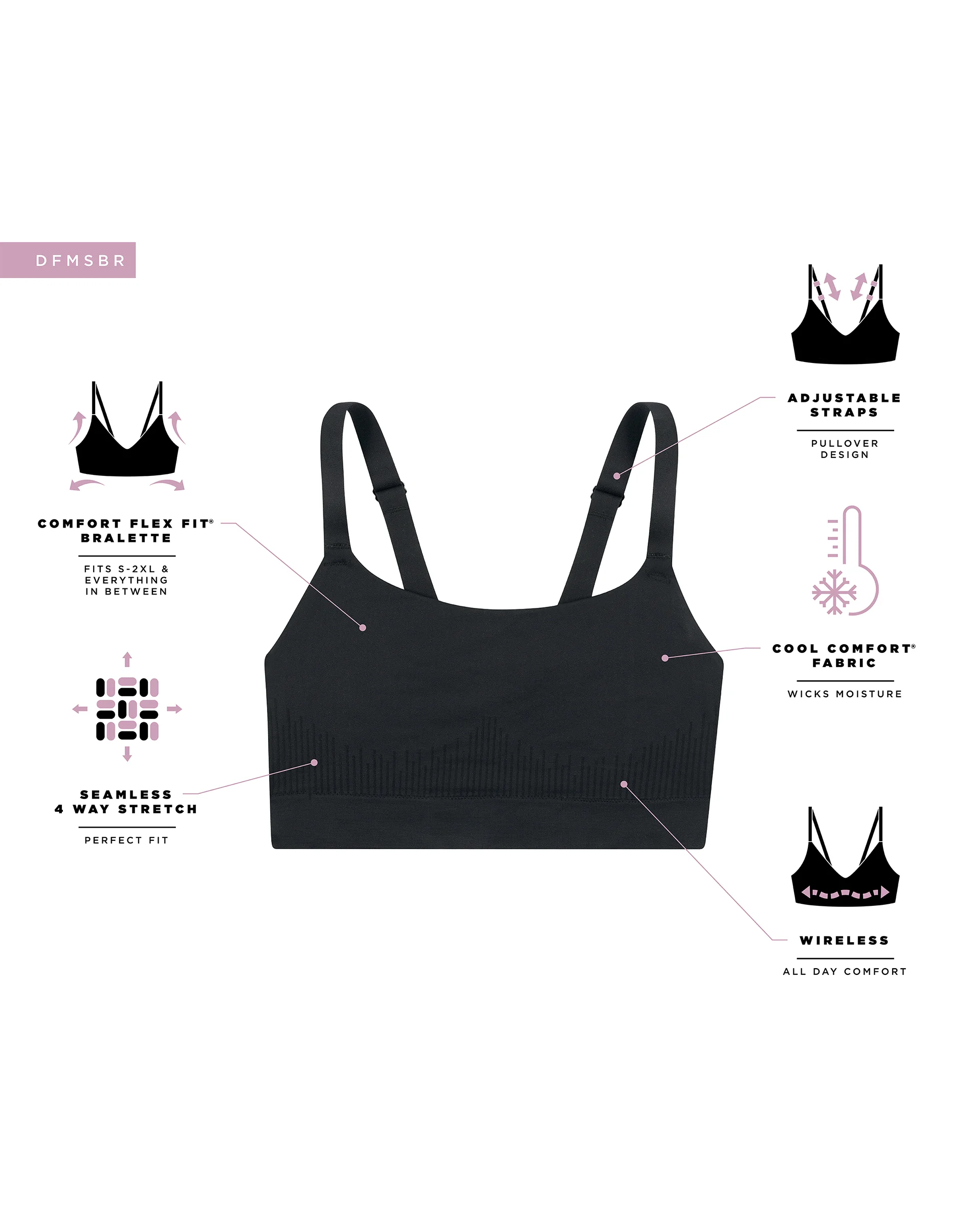 Bali Modern Seamless Bralette #DFMSBR