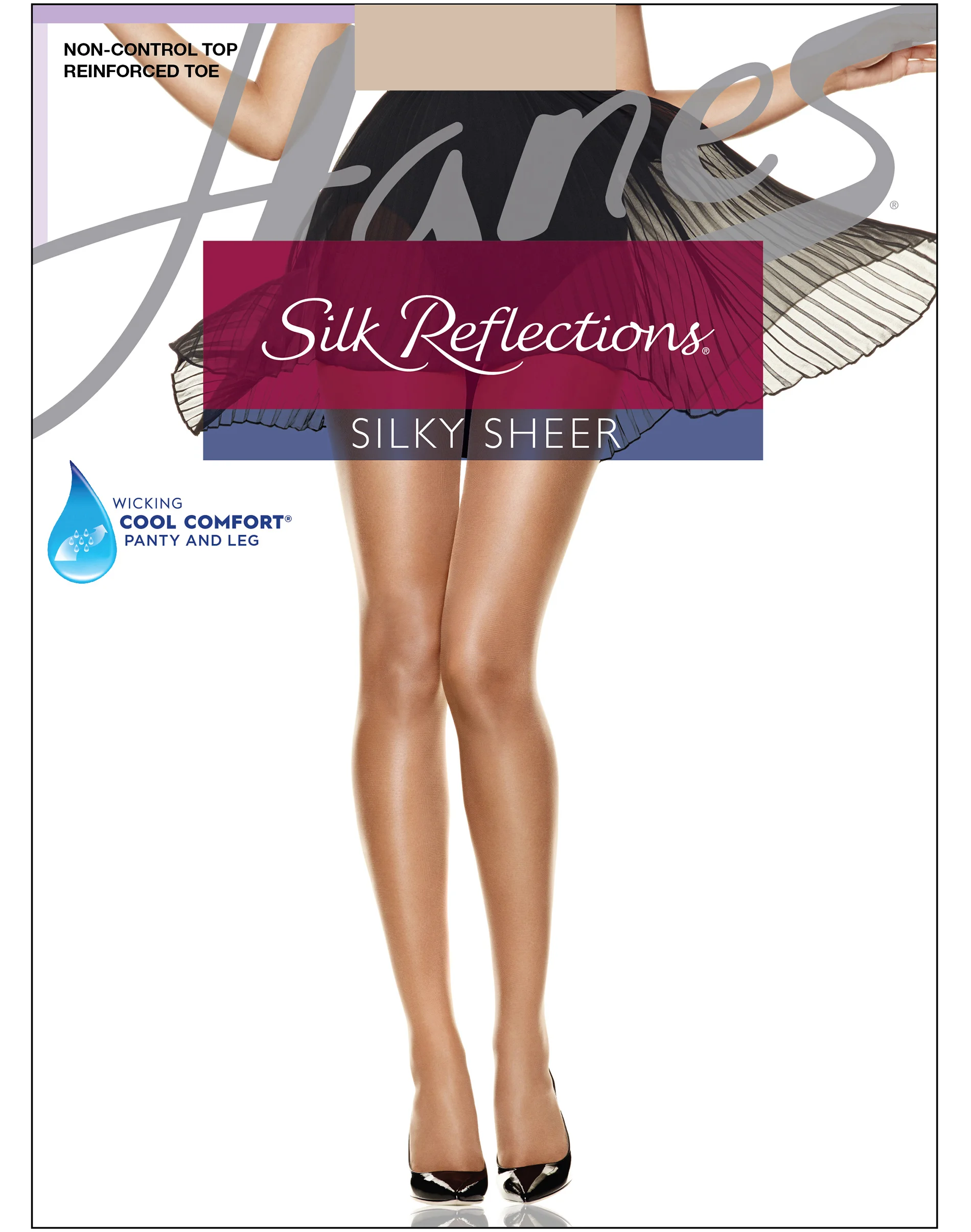 Hanes Silk Reflections Pantyhose with Reinforced Toe #Q00716