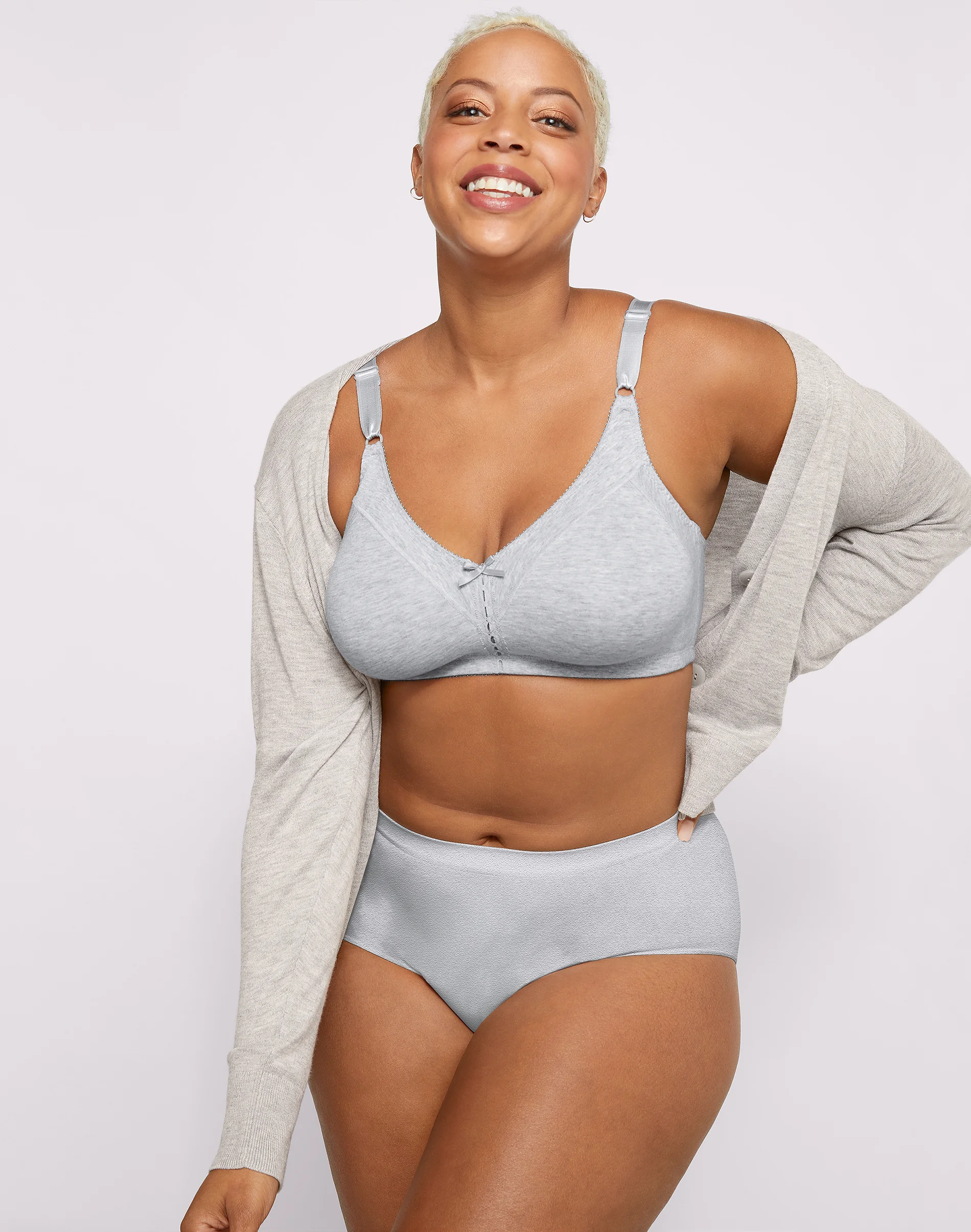 Bali Double Support Cotton Blend Wireless Bra #DF3036