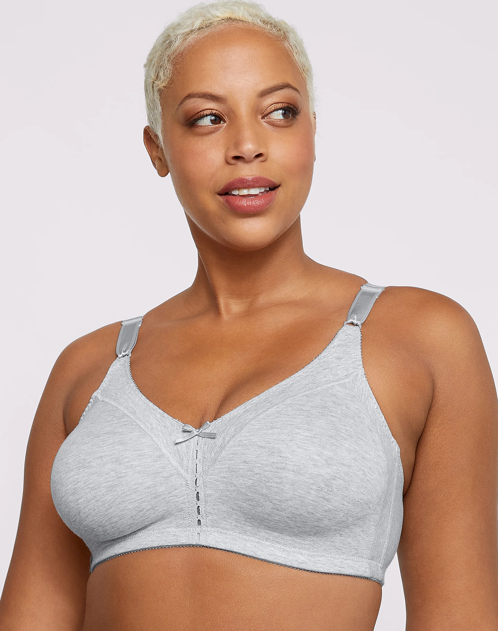 Bali Double Support Cotton Blend Wireless Bra #DF3036