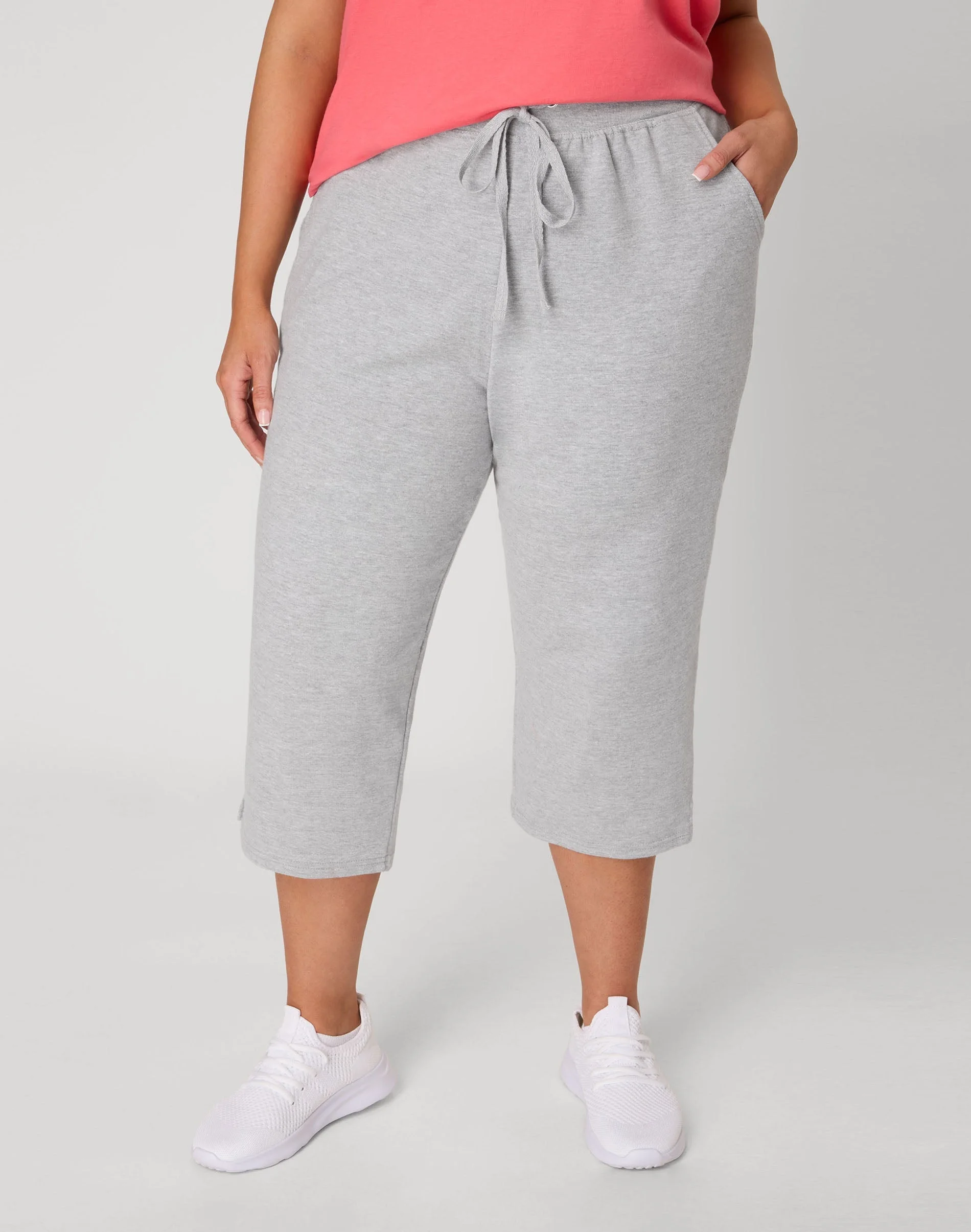 Hanes Just My Size Women's French Terry Capris, 19" (Plus Size) #OJ185