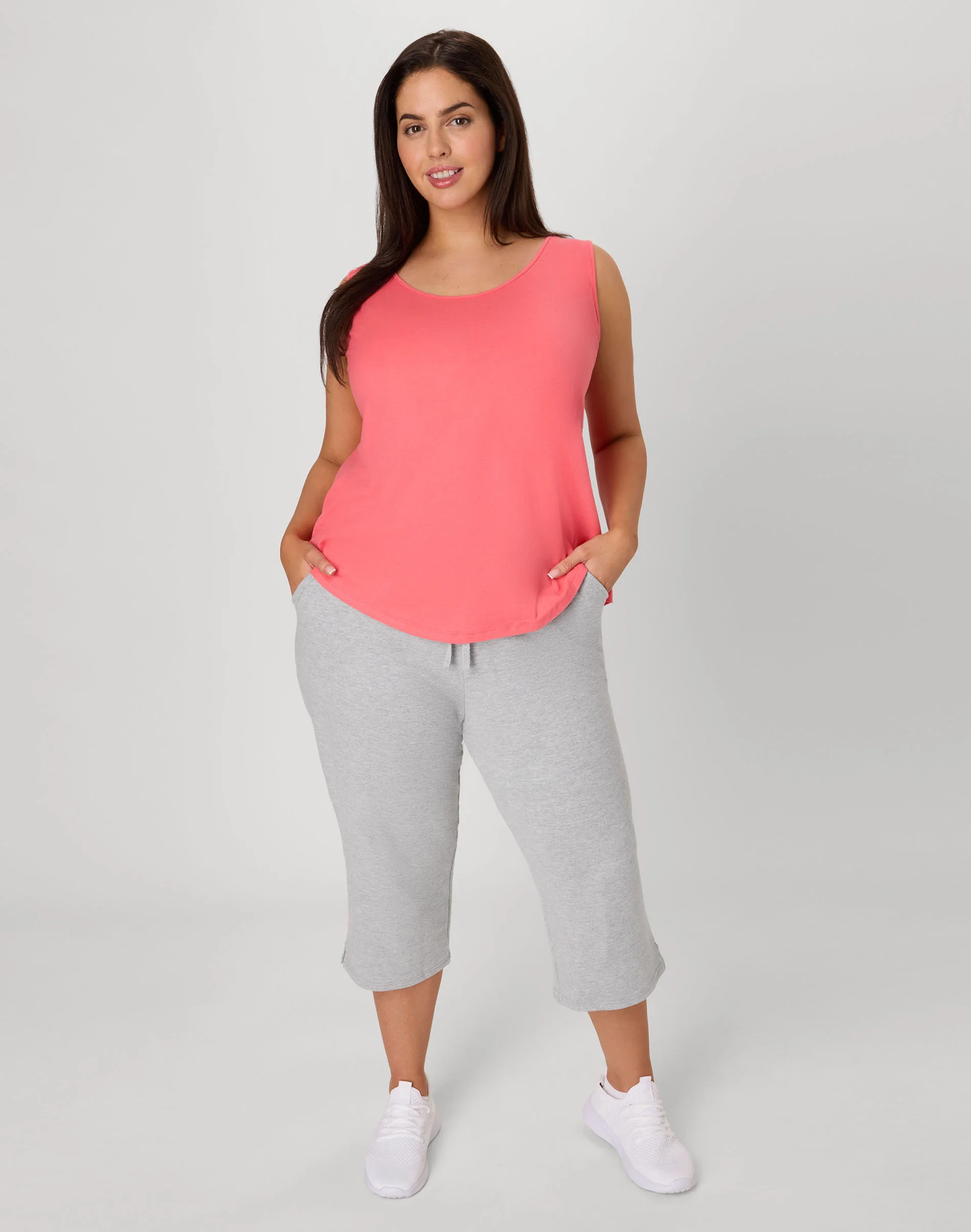 Hanes Just My Size Women's French Terry Capris, 19" (Plus Size) #OJ185