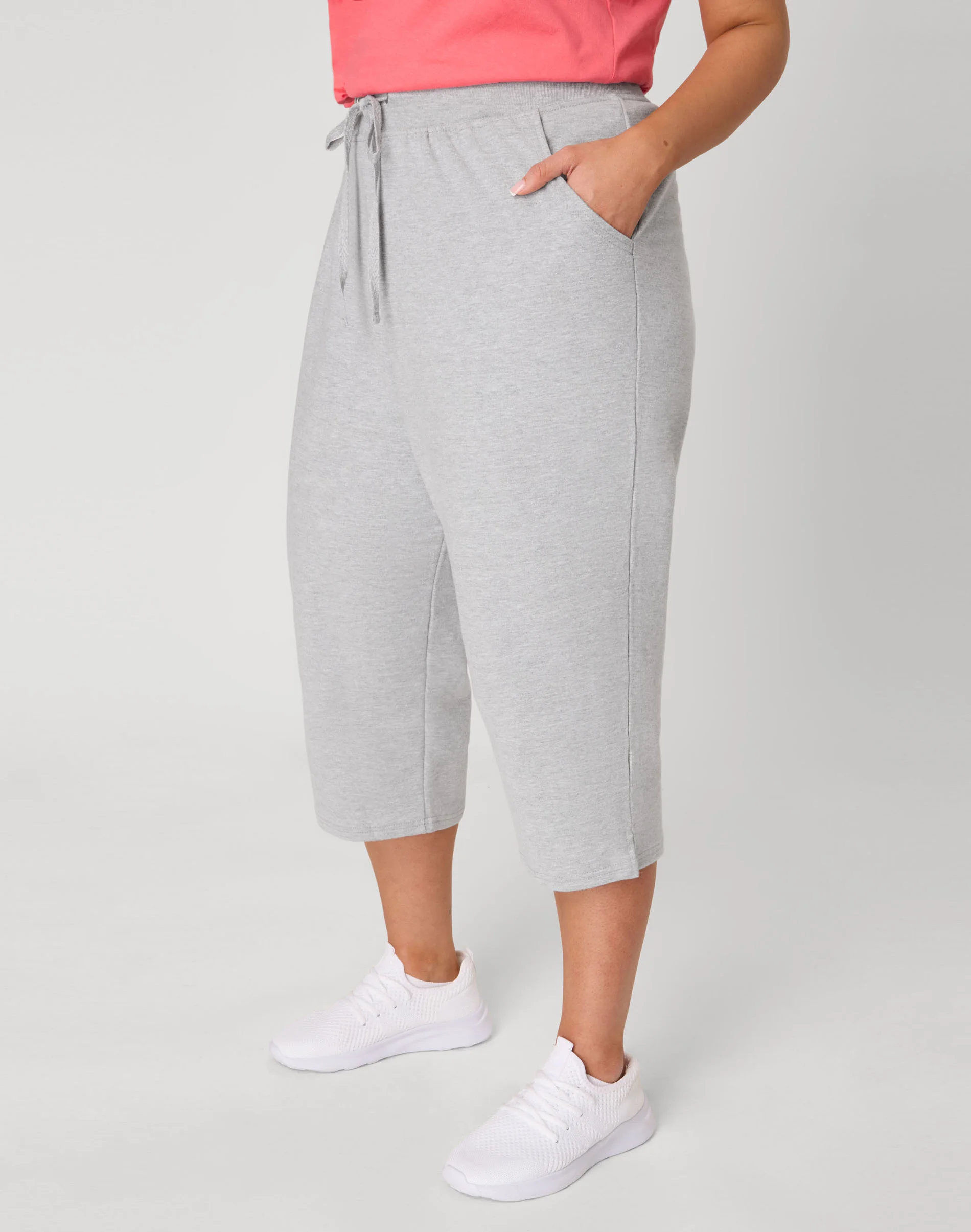 Hanes Just My Size Women's French Terry Capris, 19" (Plus Size) #OJ185