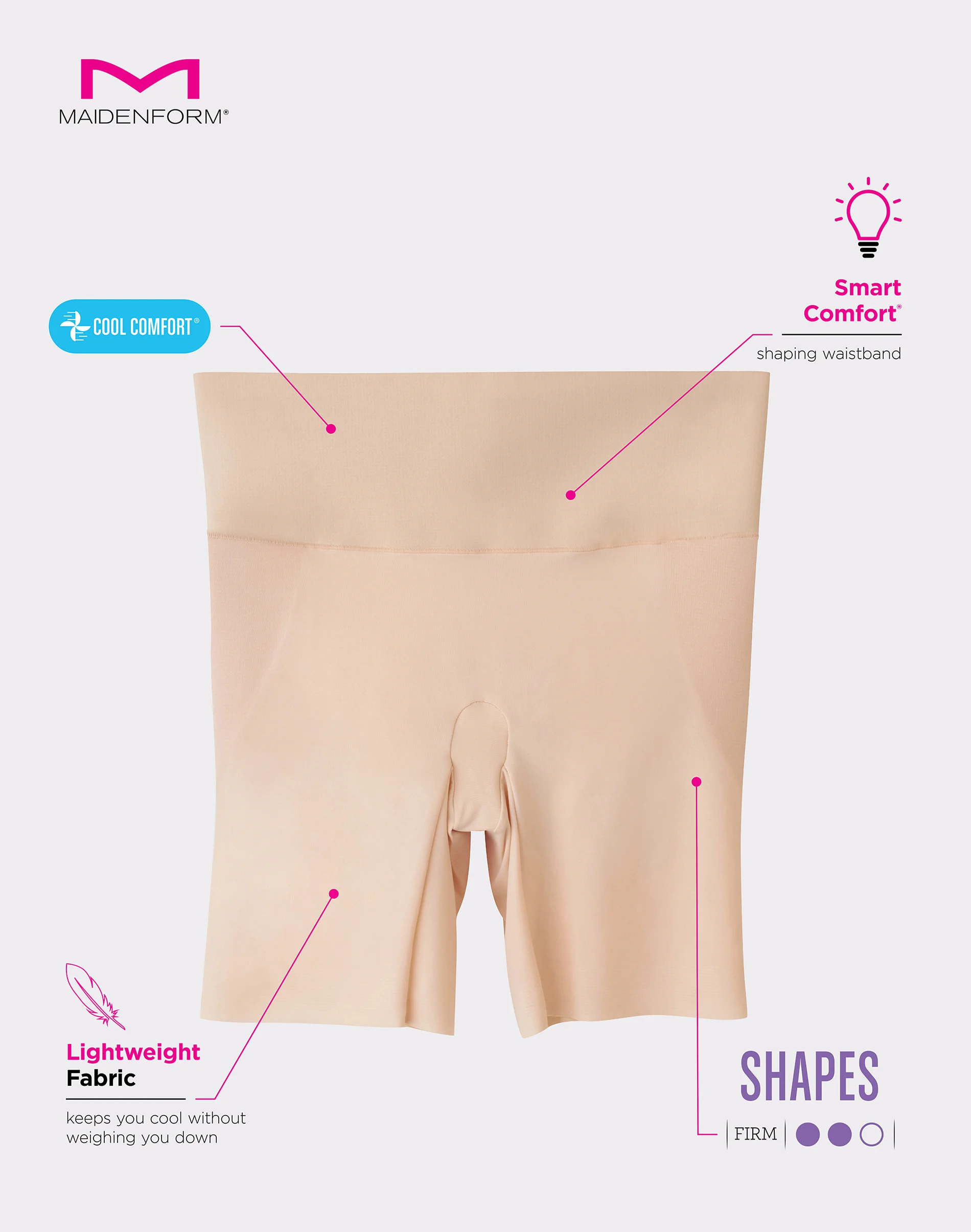 Maidenform Booty Lift Shorty #DMS090