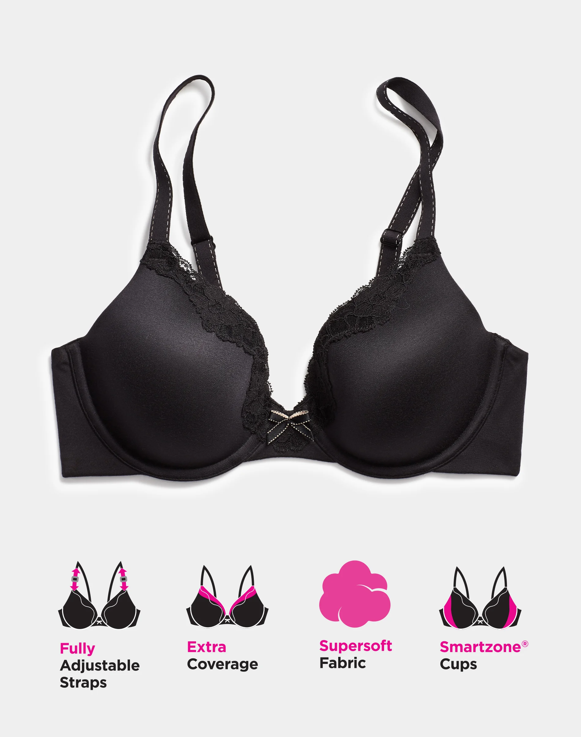 Maidenform Comfort Devotion Convertible Underwire Bra, Full Coverage #09404