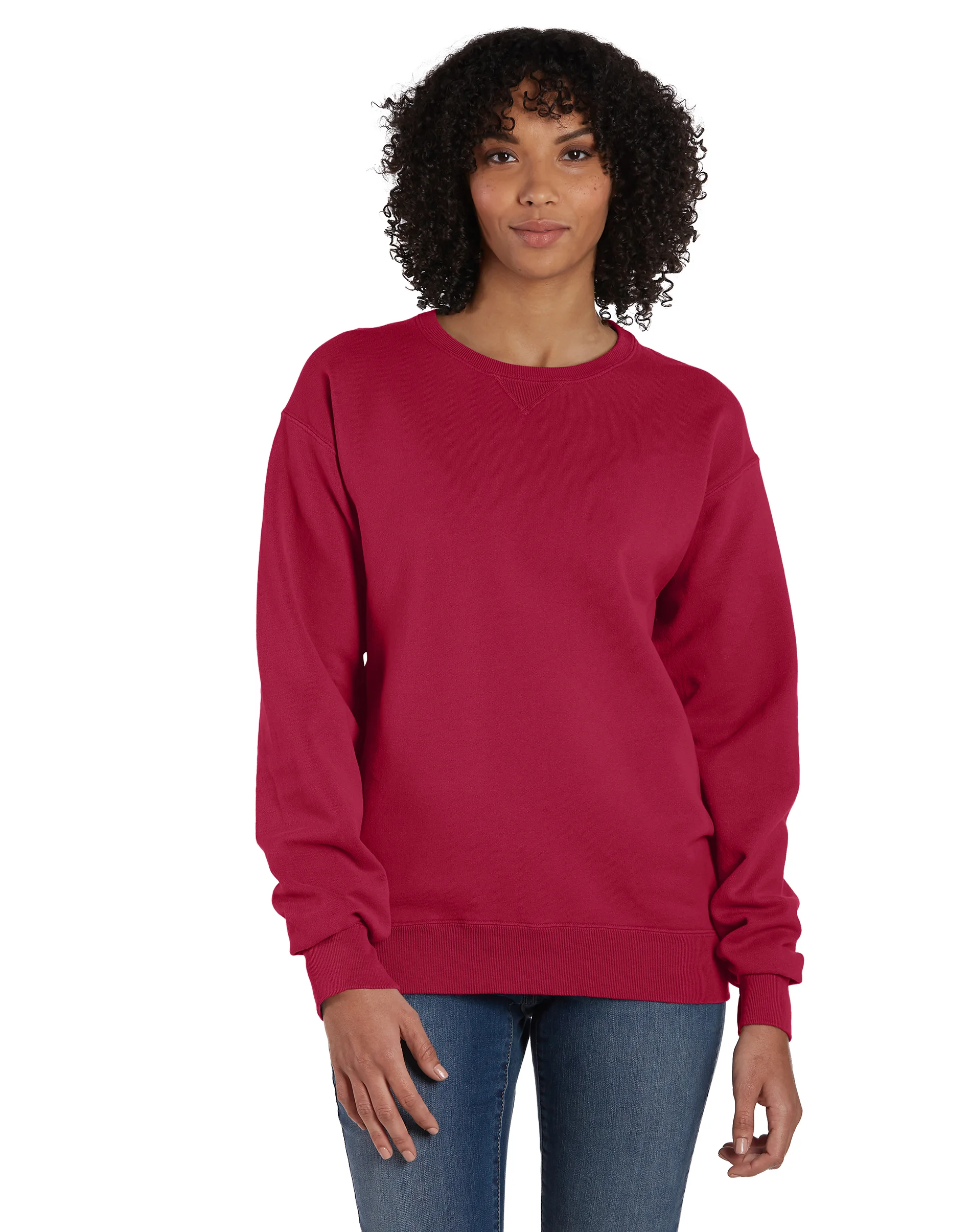 Hanes Unisex Garment Dyed Fleece Sweatshirt #OGD400  GRTDYE