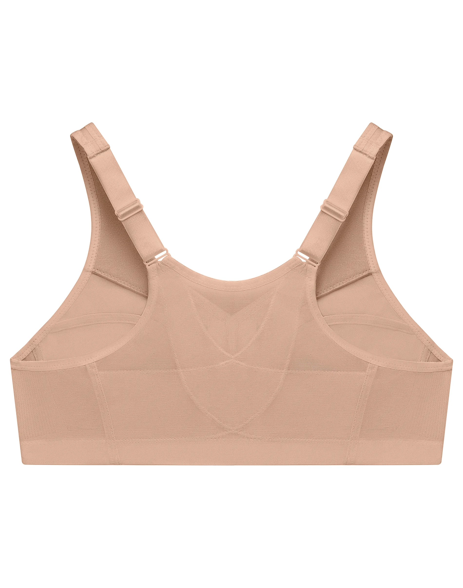 Glamorise Full Figure Plus Size MagicLift Front Close Posture Back Support Bra #16107