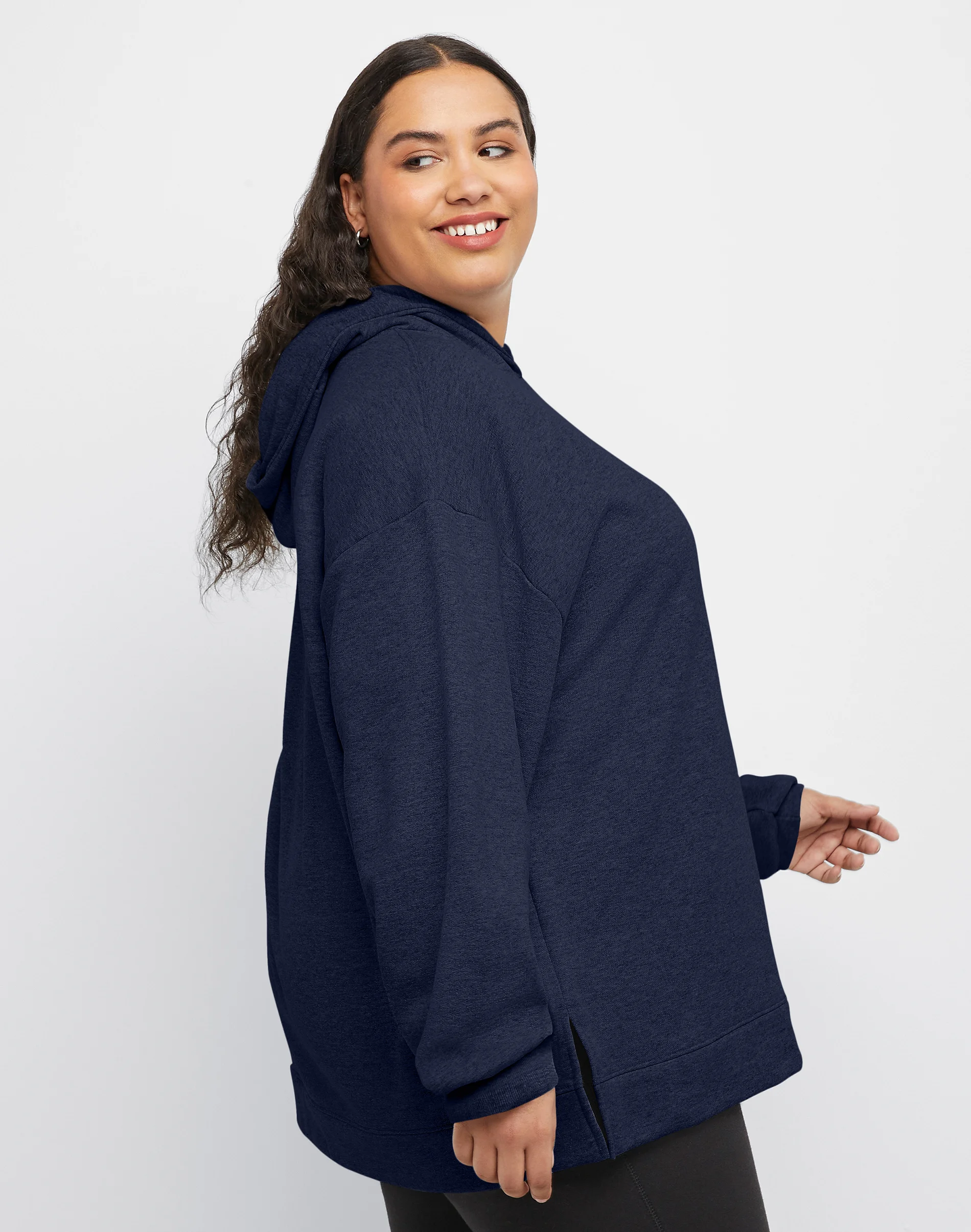Hanes EcoSmart Women's Fleece Hoodie (Plus Size) #ES103P 5 Hanes EcoSmart Women's Fleece Hoodie (Plus Size) #ES103P