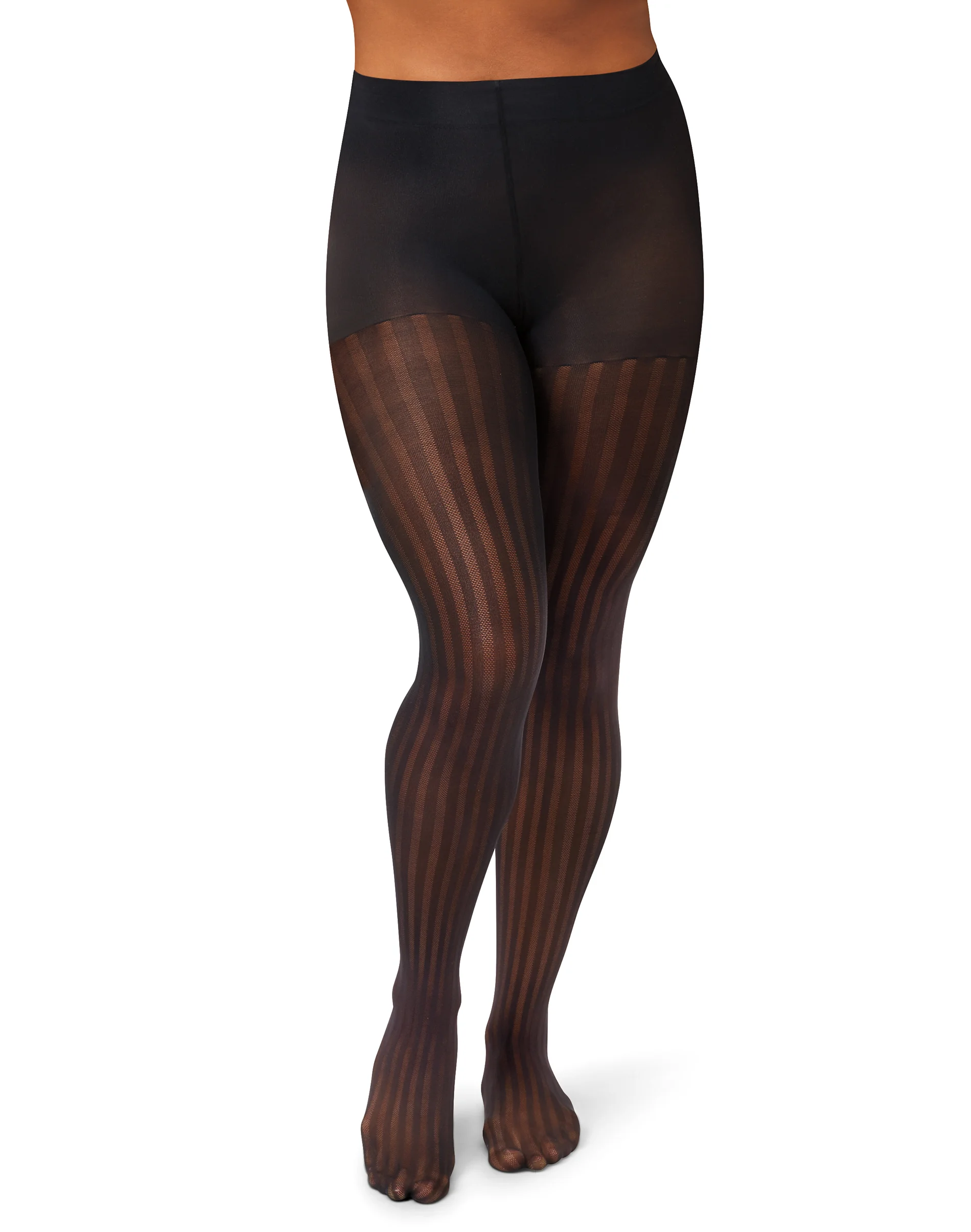 Hanes EcoSmart Women's Sheer Control Top Tights, Pinstripe #HG0014