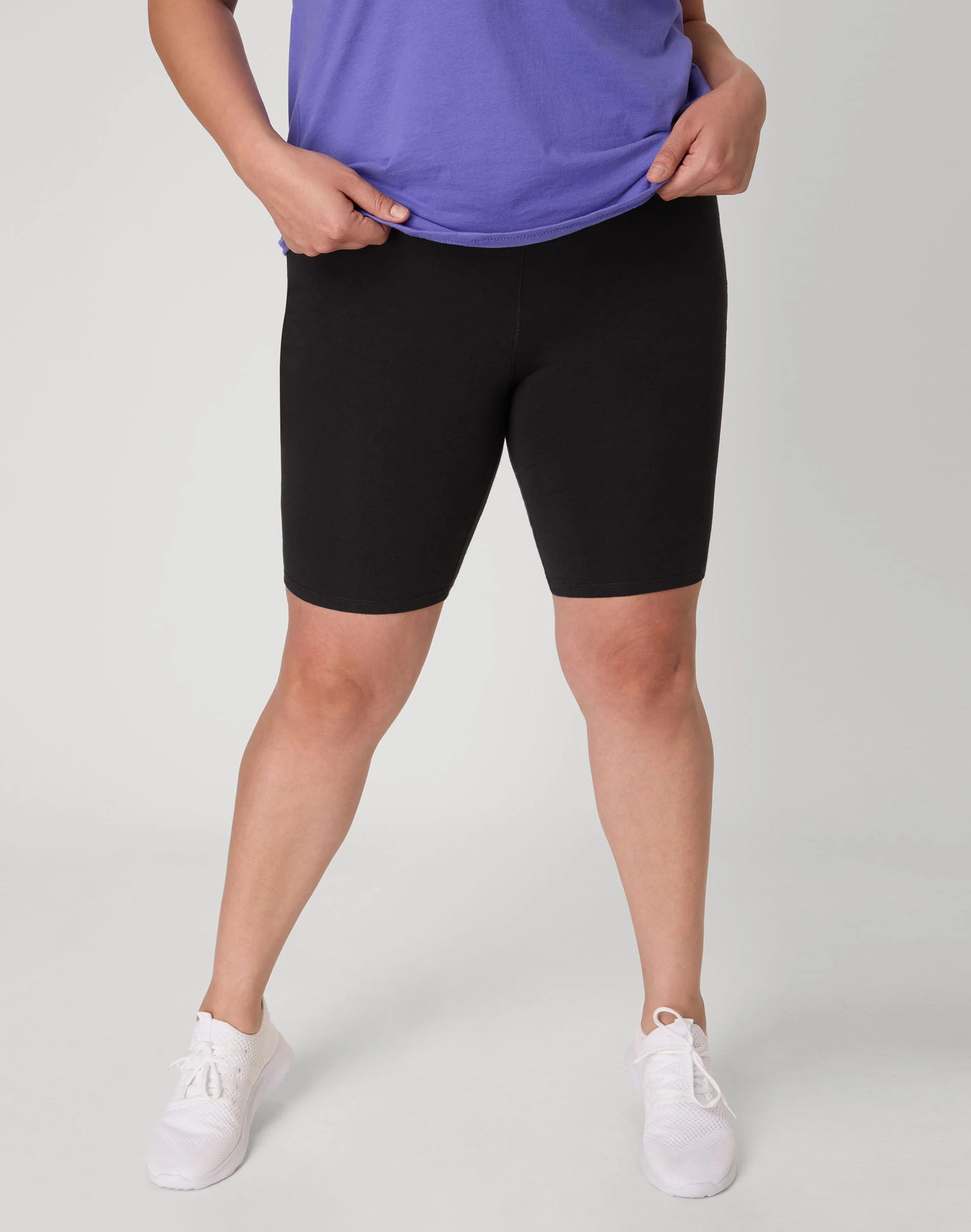 Hanes Just My Size Women's Stretch Jersey Bike Shorts, 9" (Plus Size) #OJ251