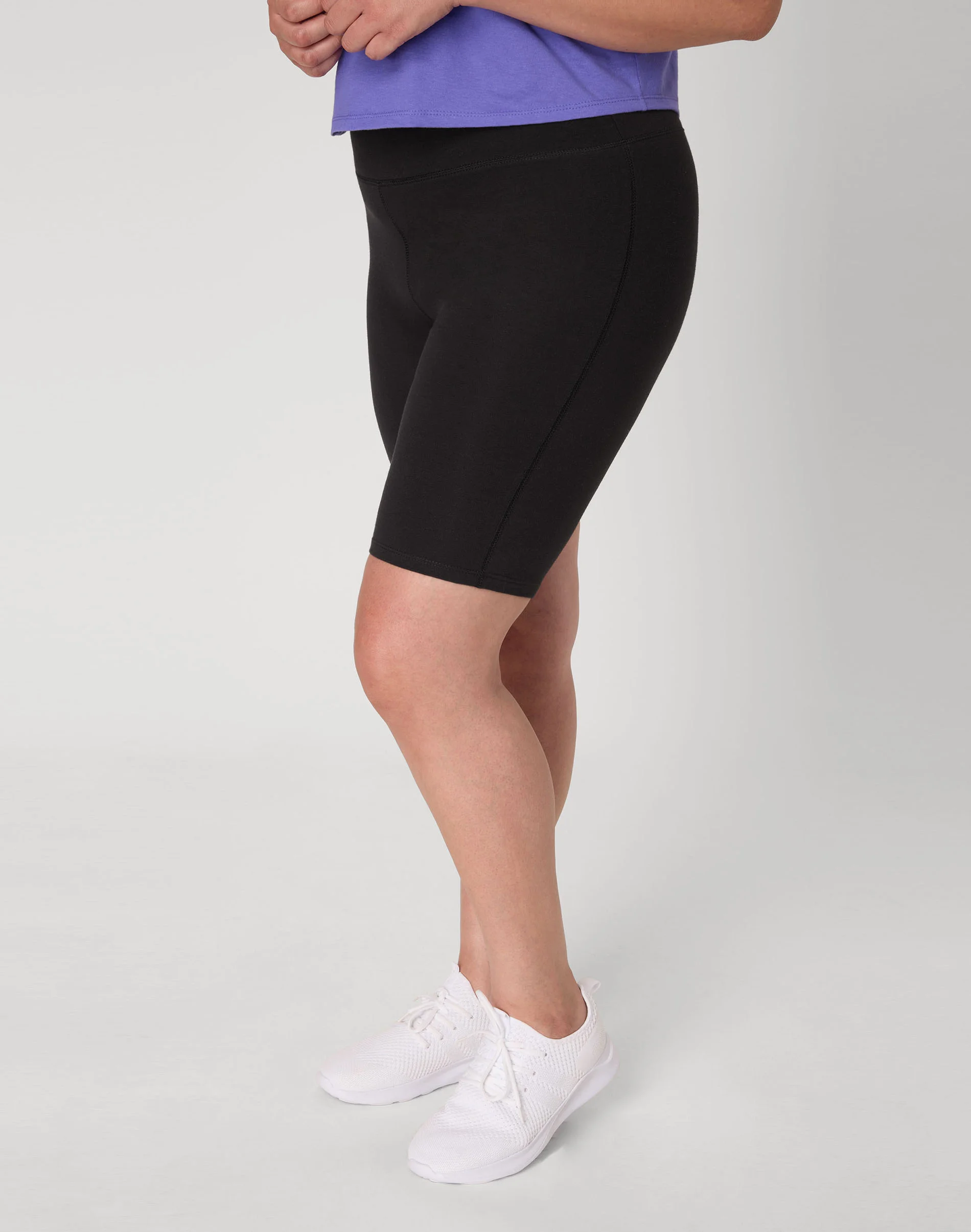 Hanes Just My Size Women's Stretch Jersey Bike Shorts, 9" (Plus Size) #OJ251