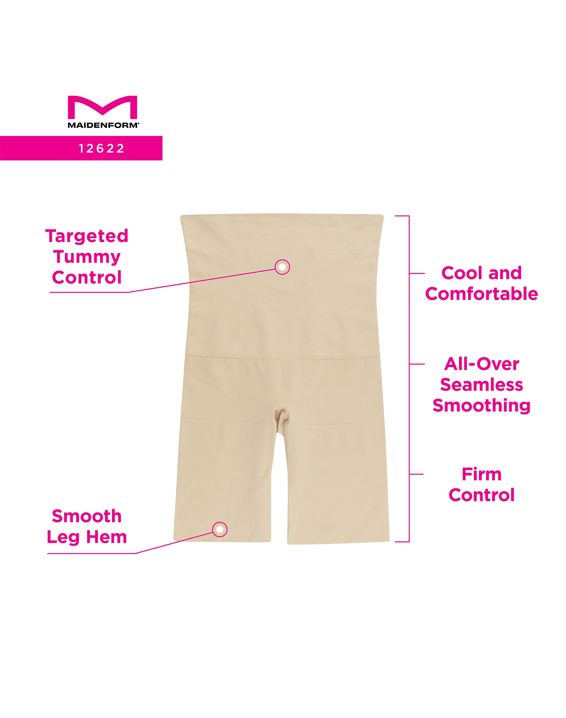Maidenform Seamless High-Waist Thigh Slimmer #12622