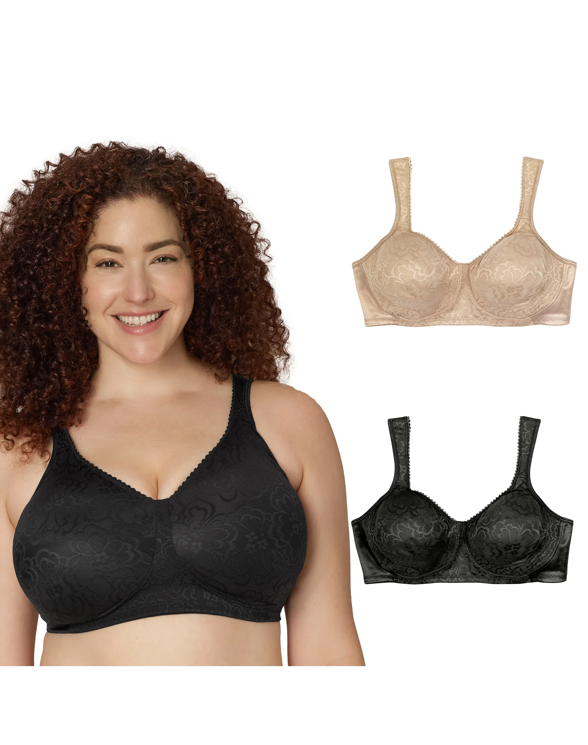 Playtex 18 Hour Ultimate Lift & Support Wireless Bra, 2-Pack #US474P