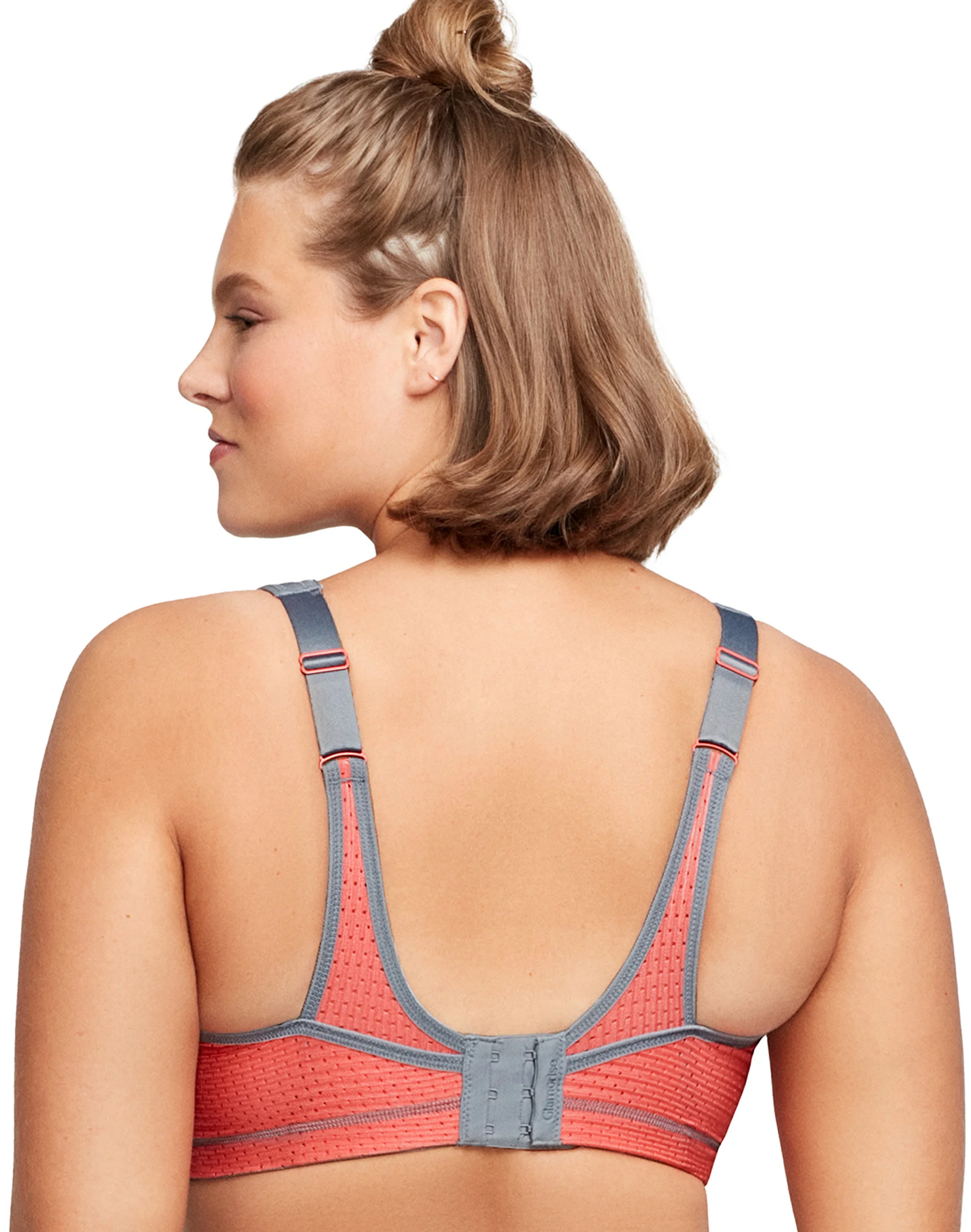 Glamorise Full Figure Plus Size Elite Performance No-Bounce Wirefree Cami Sports Bra #GL1067