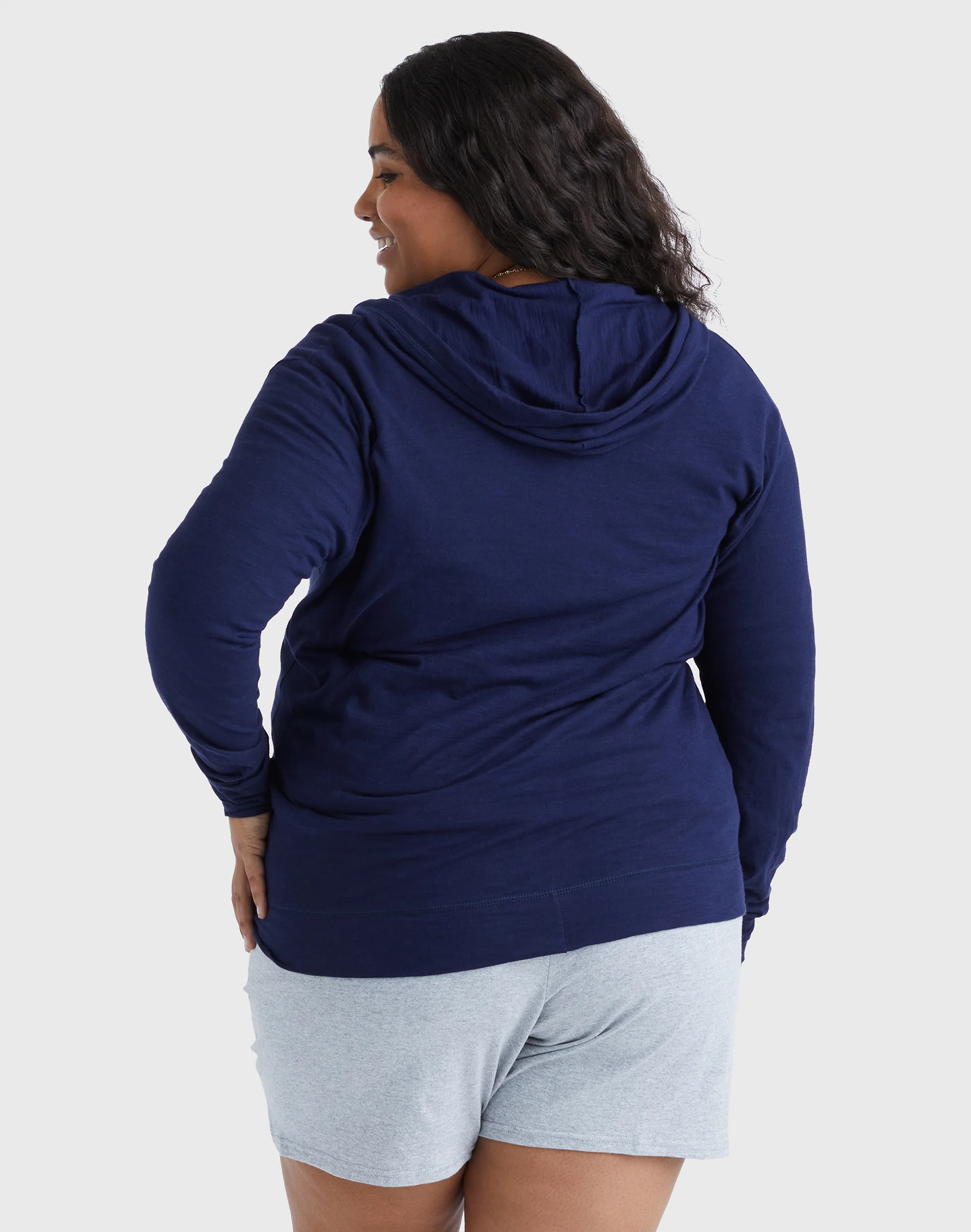 Hanes Just My Size Women's Full-Zip Slub Hoodie (Plus Size) #OJ168