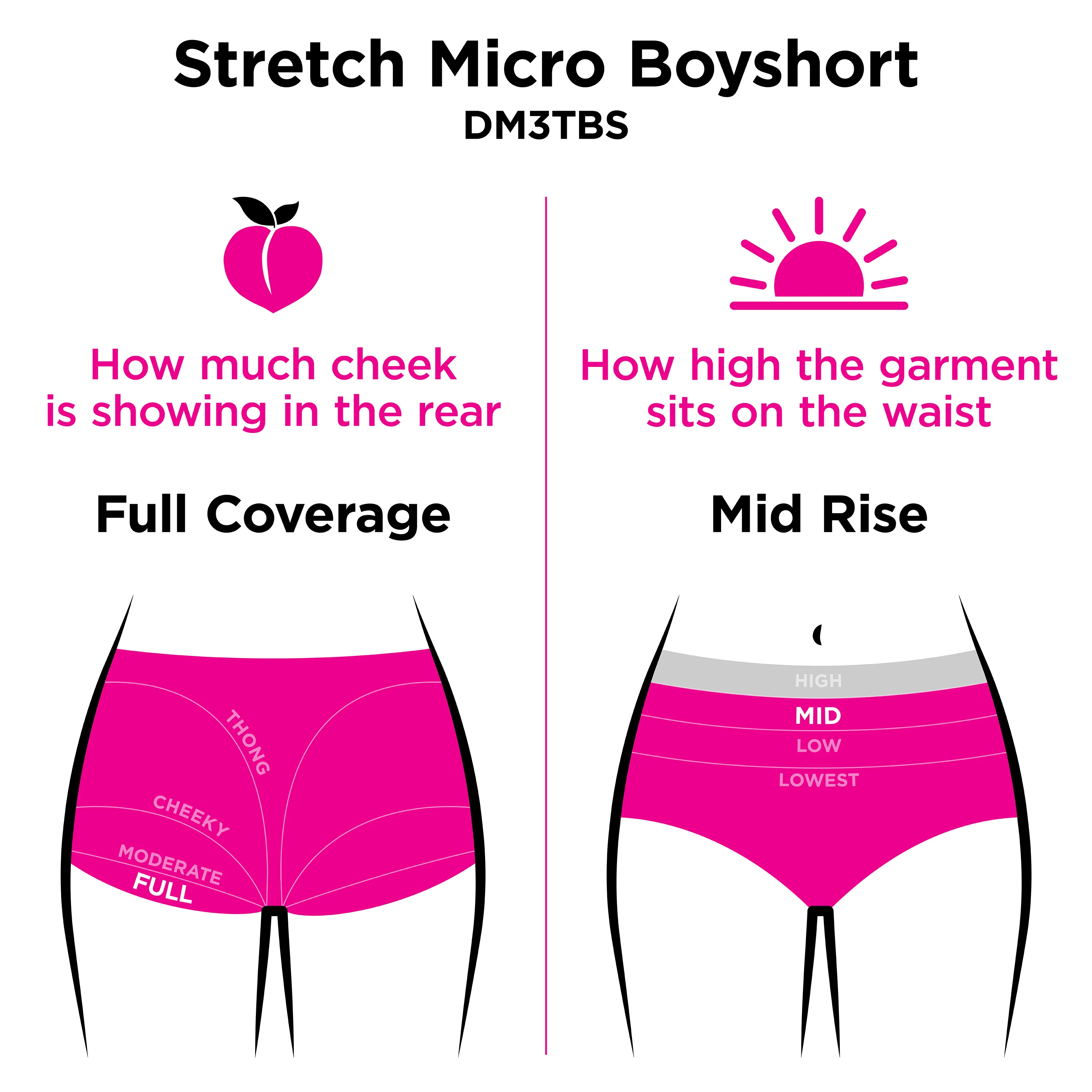 Maidenform Everyday Luxe Stretch Micro Boyshort, 3-Pack #DM3TBS