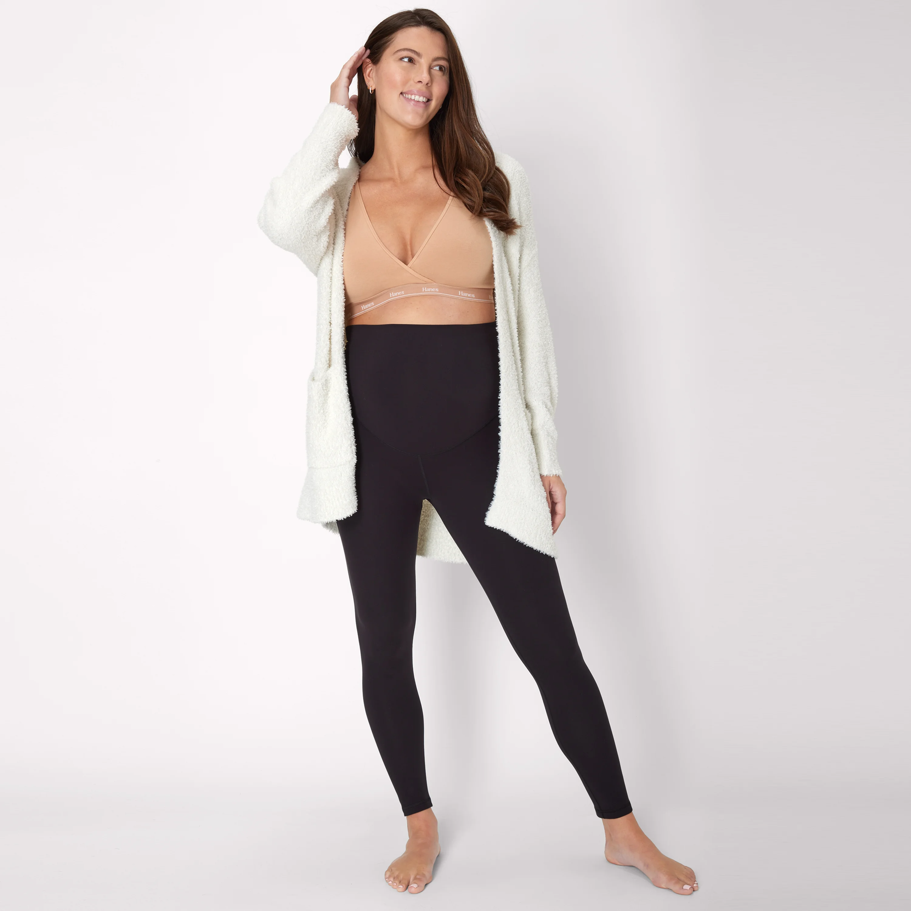 Hanes Maternity Women's Lounge Nursing Bralette #MAT003