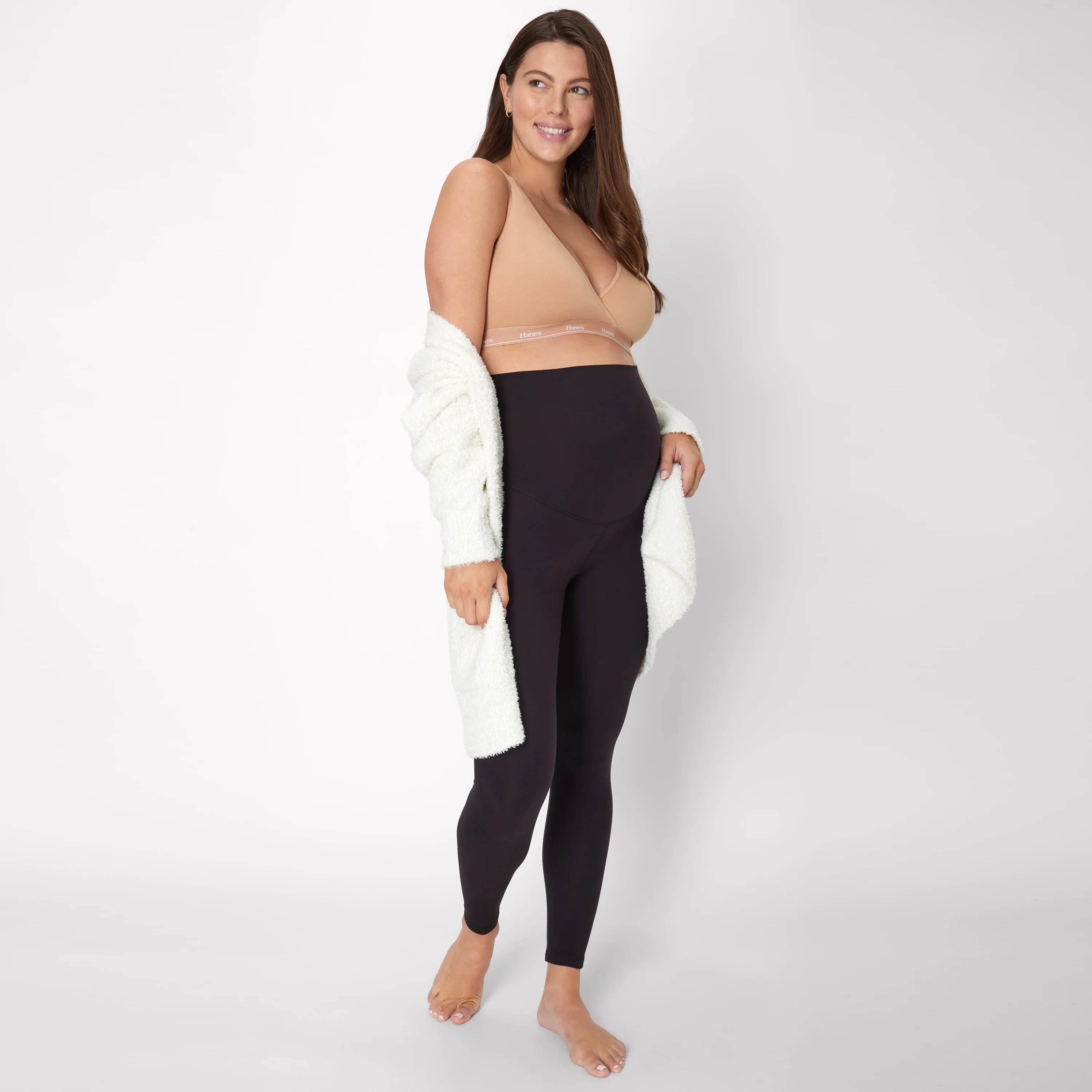 Hanes Maternity Women's Lounge Nursing Bralette #MAT003