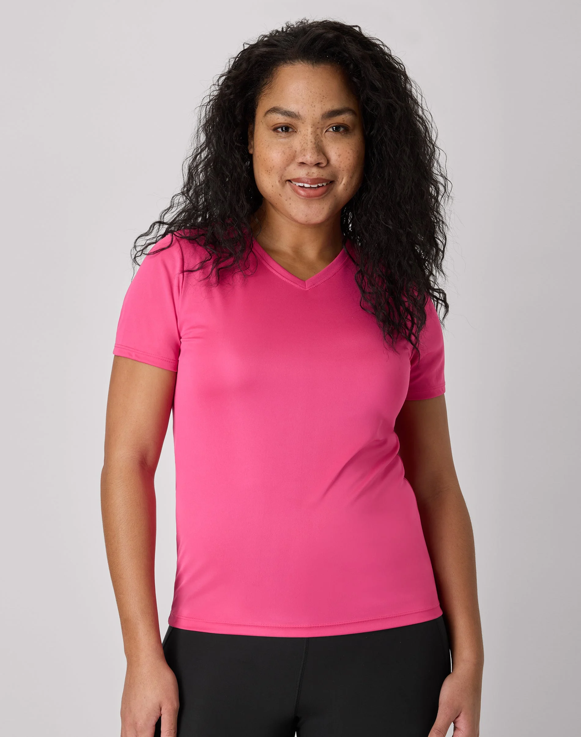 Hanes Sport Cool DRI Women's Performance V-Neck T-Shirt #O483V