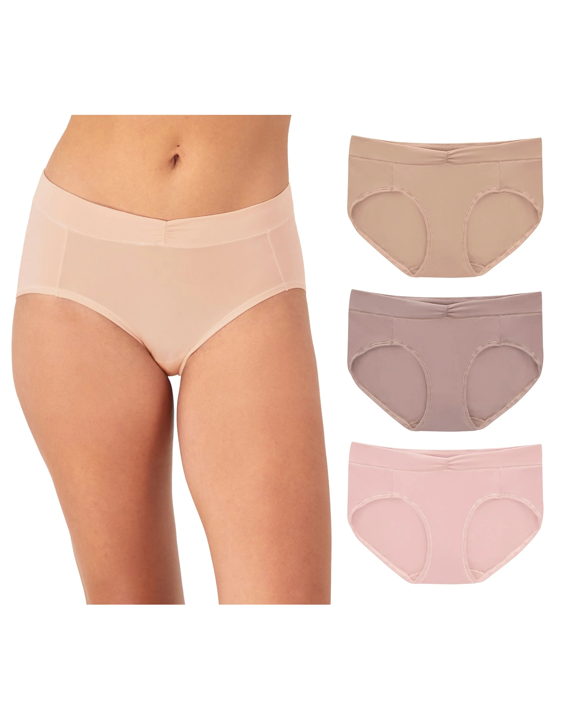 Maidenform Everyday Luxe Stretch Micro Bikini, 3-Pack #DM3TBK