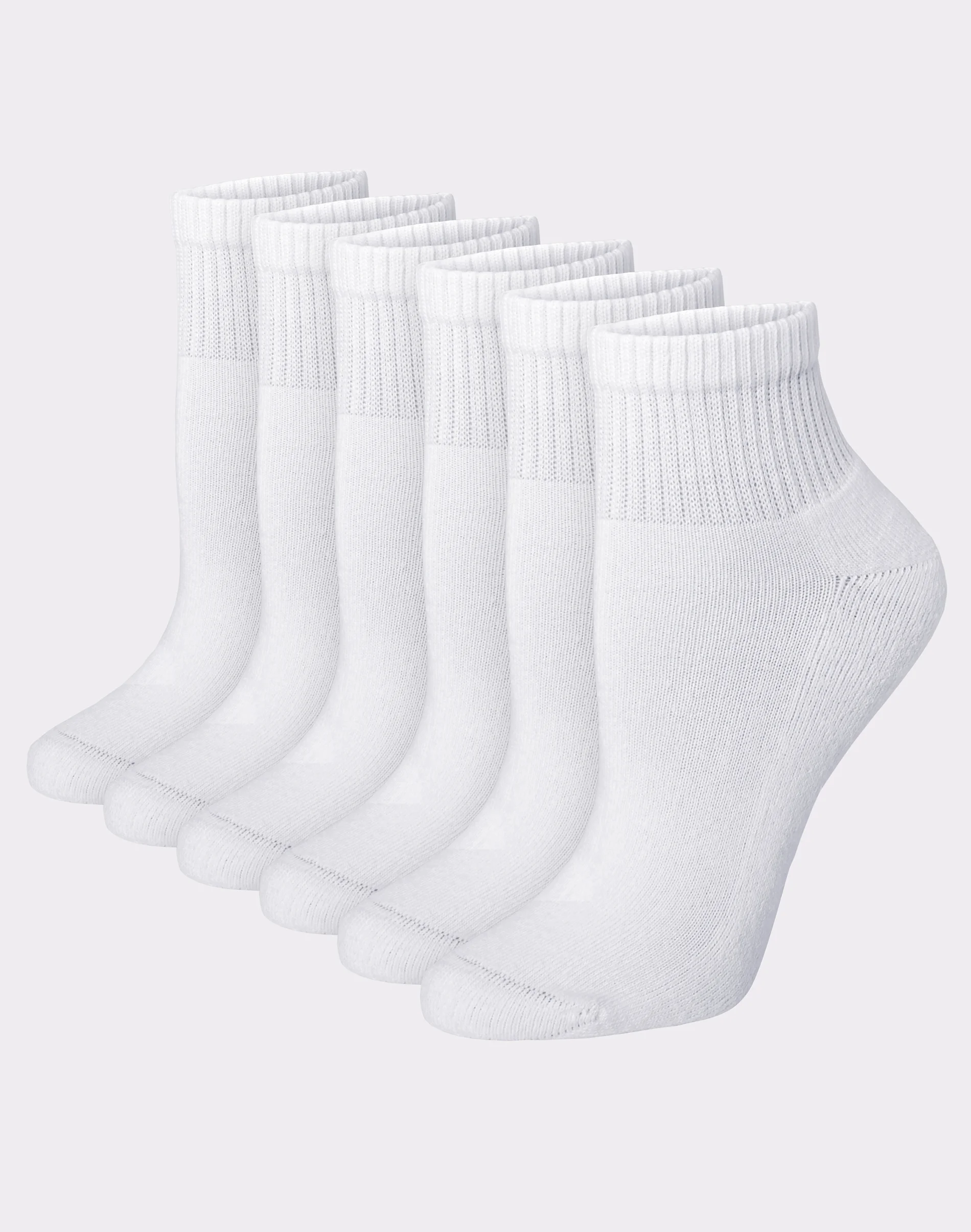 Hanes Ultimate Women's Ankle Socks, Cushioned, 6-Pairs #UC126