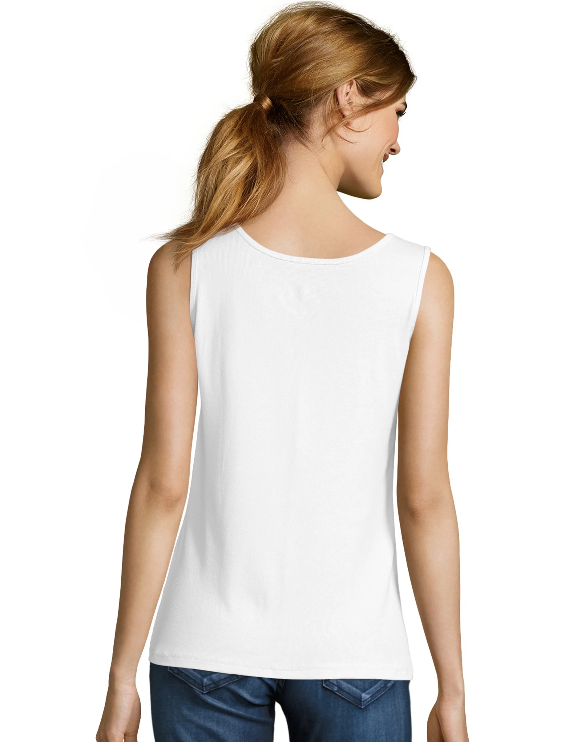 Hanes Women's Mini-Ribbed Cotton Tank #O9341