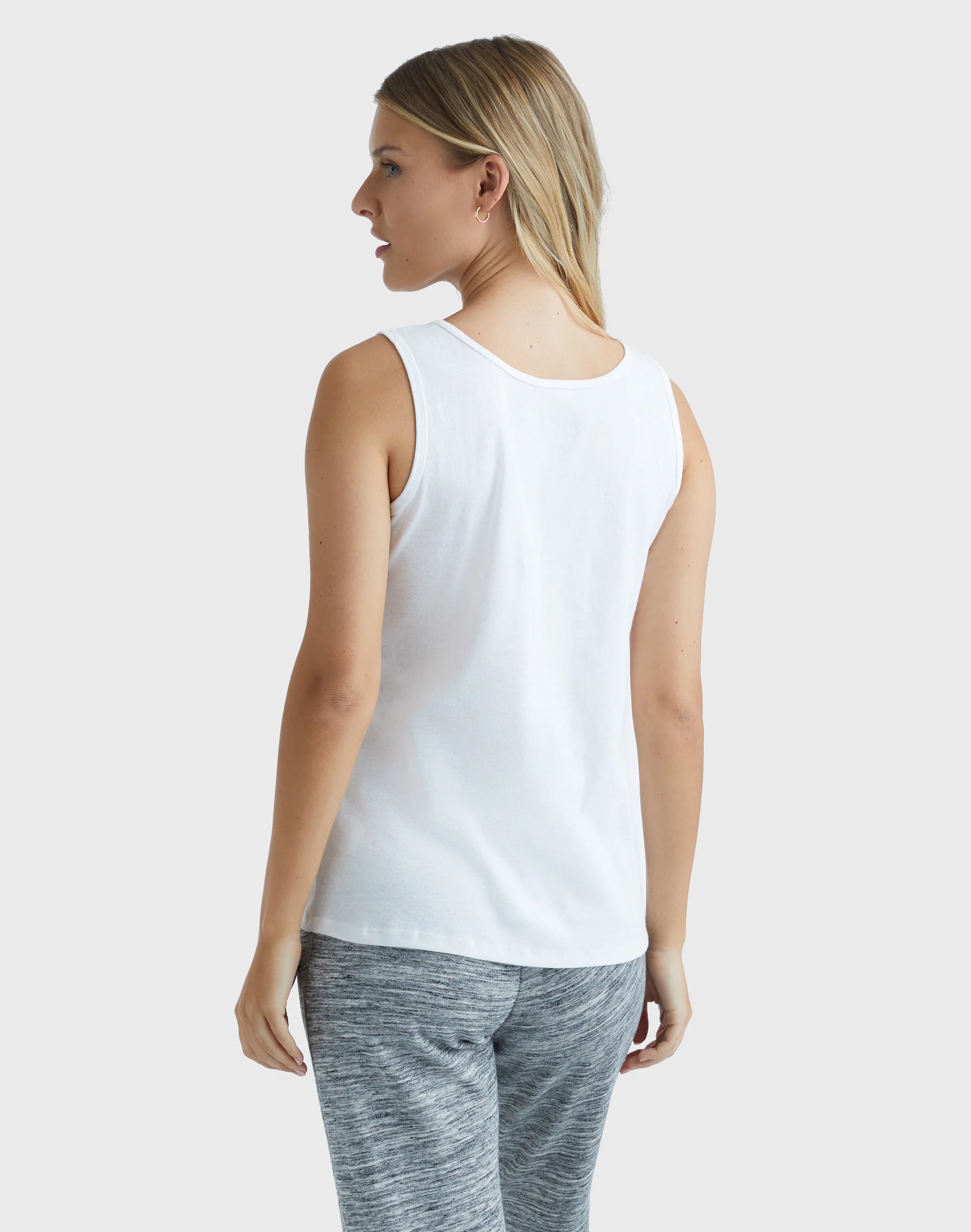 Hanes Women's Mini-Ribbed Cotton Tank #O9341 4 Hanes Women's Mini-Ribbed Cotton Tank #O9341