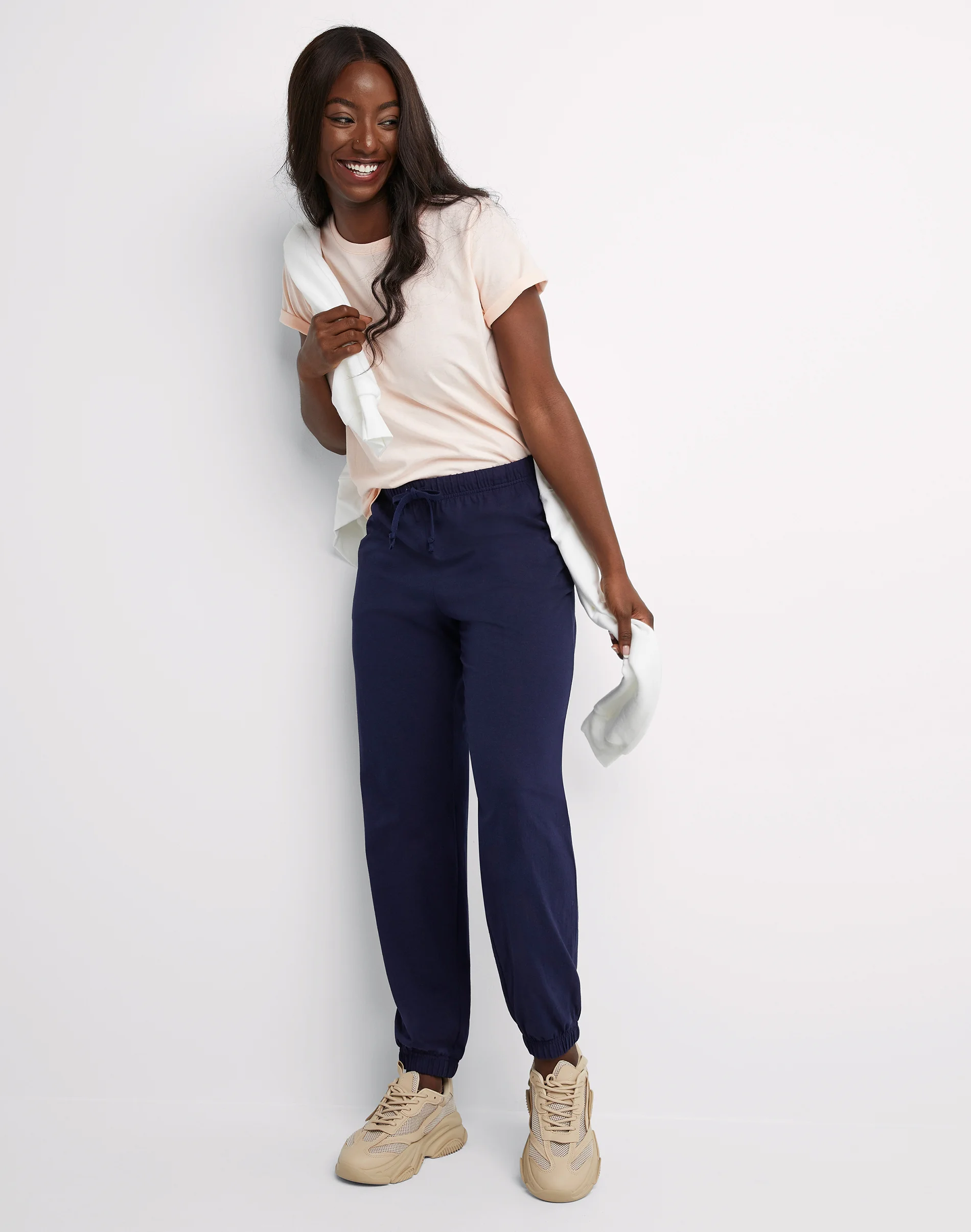 Hanes Essentials Women's Cotton Jersey Joggers, 29" #ES101