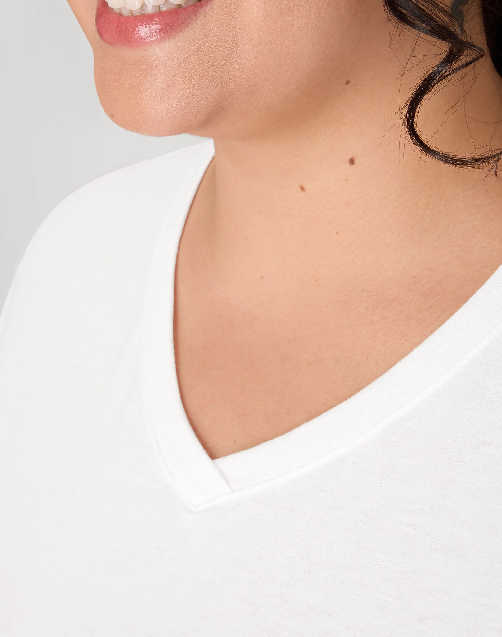 Hanes Just My Size Cotton Jersey Short Sleeve V-Neck T-Shirt (Plus Size) #OJ091