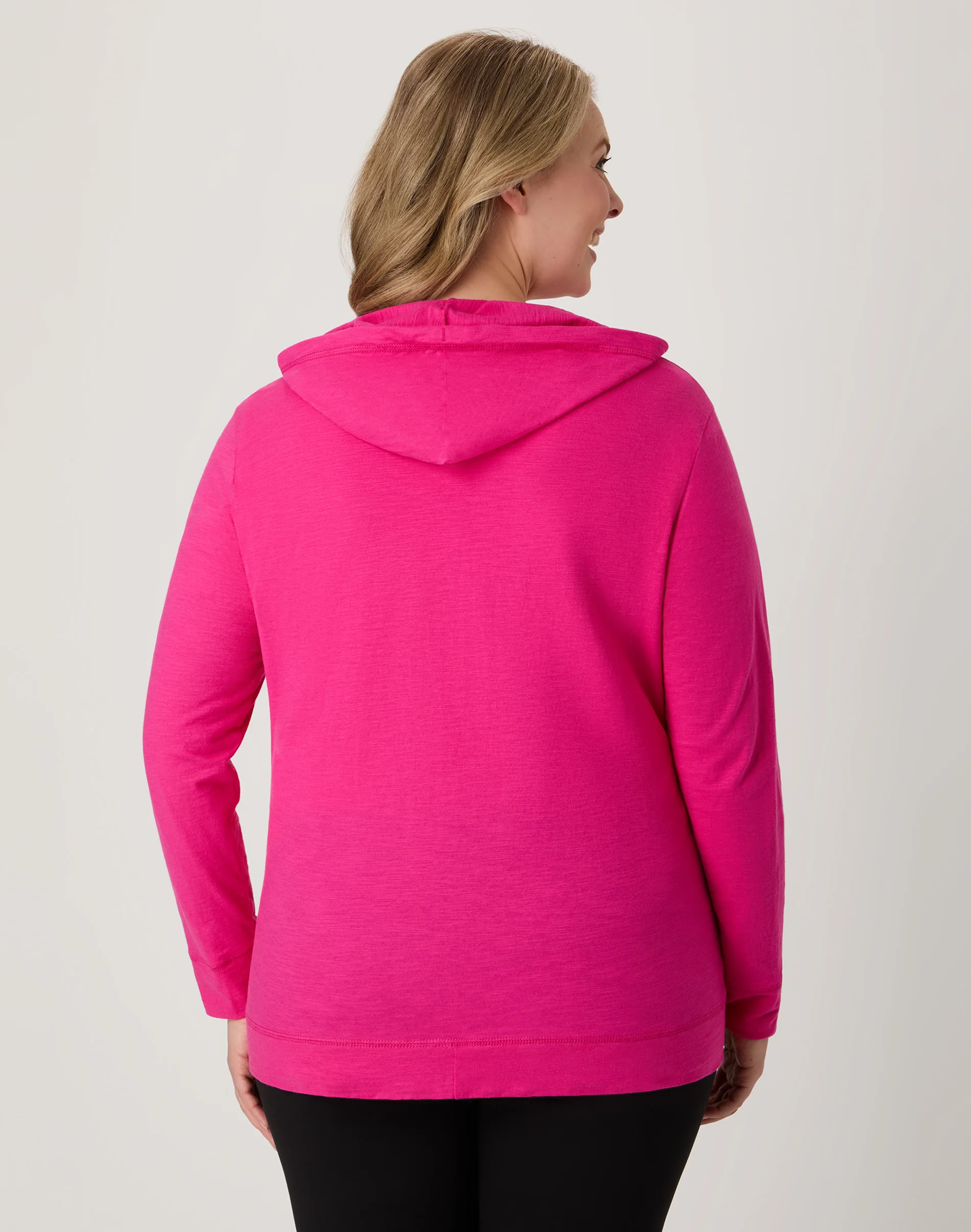 Hanes Women's Slub Jersey Full Zip Hoodie #O9249