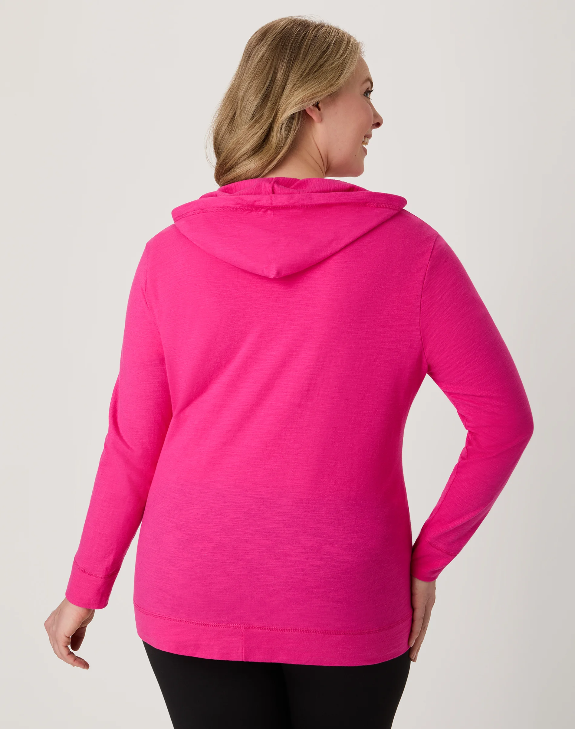 Hanes Women's Slub Jersey Full Zip Hoodie #O9249
