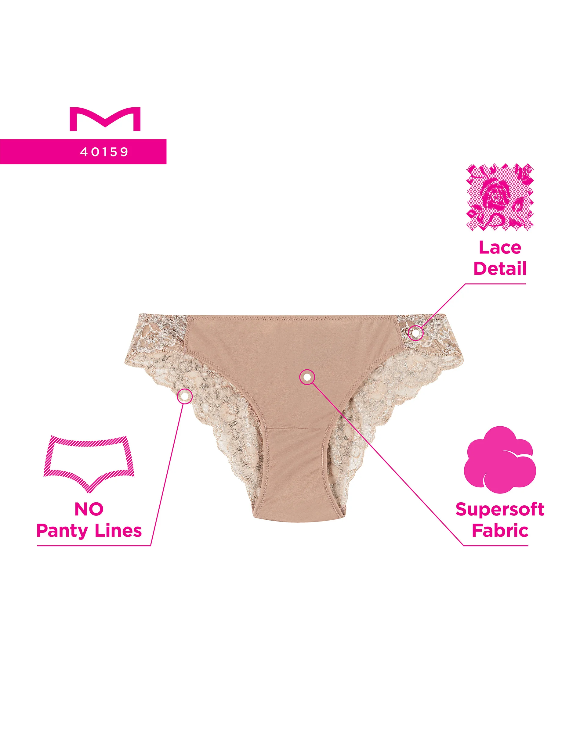 Maidenform Lace Back Tanga  #40159